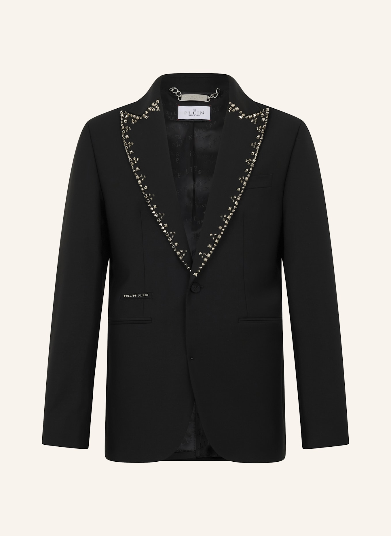 PHILIPP PLEIN PHILIPP PLEIN Blazer Lord Fit Lapel Studs: SCHWARZ