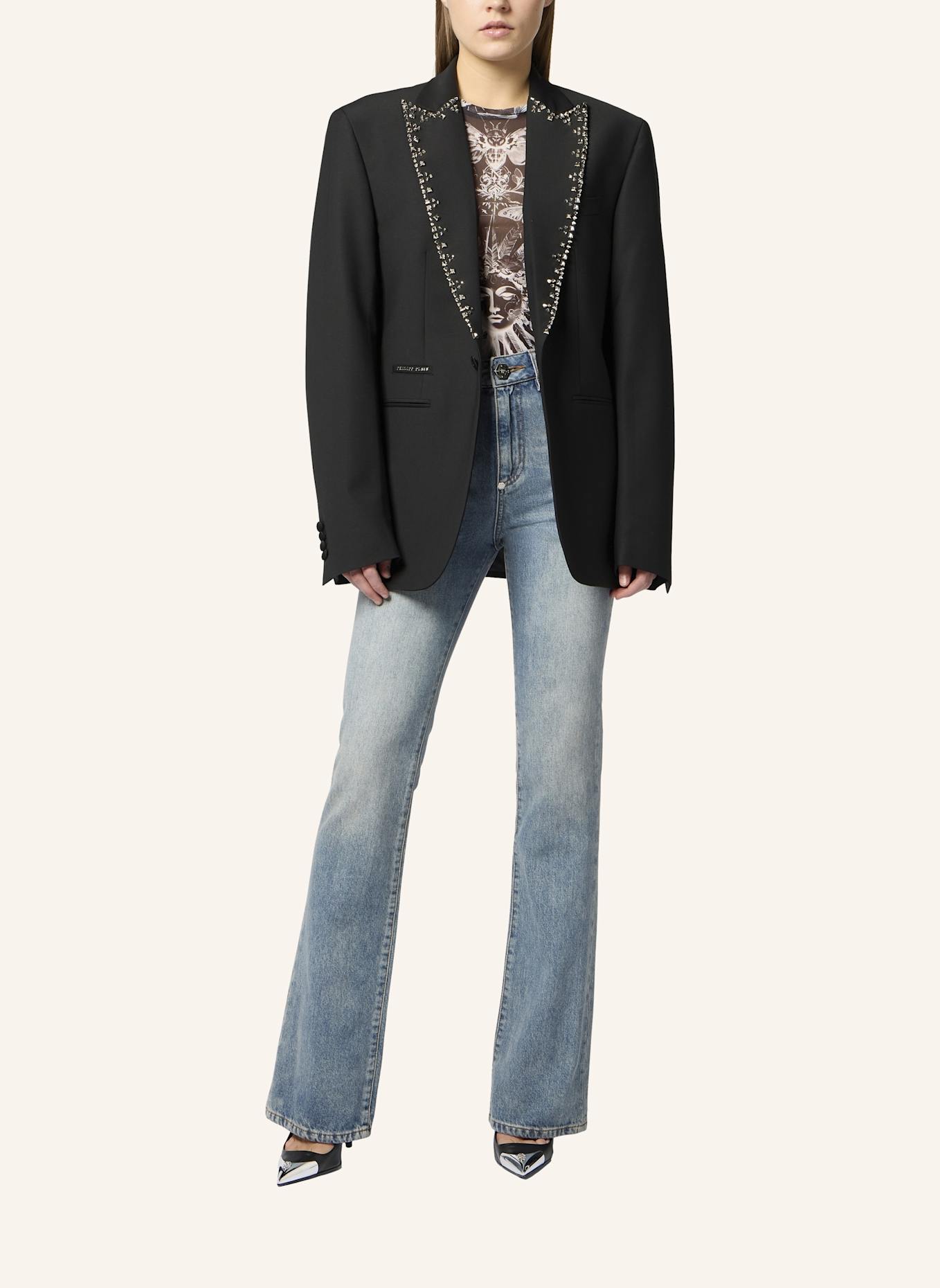 PHILIPP PLEIN PHILIPP PLEIN Blazer Lord Fit Lapel Studs: SCHWARZ