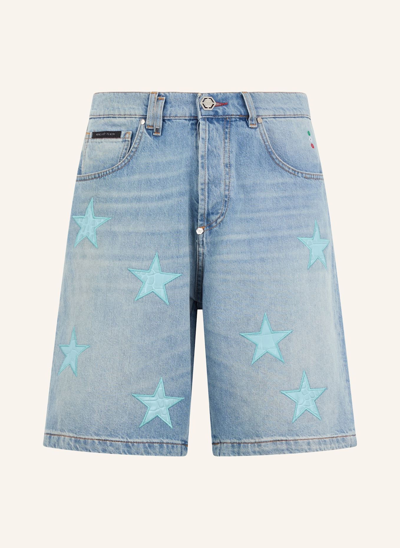 PHILIPP PLEIN PHILIPP PLEIN Denim Shorts Cocco Stars: HELLBLAU