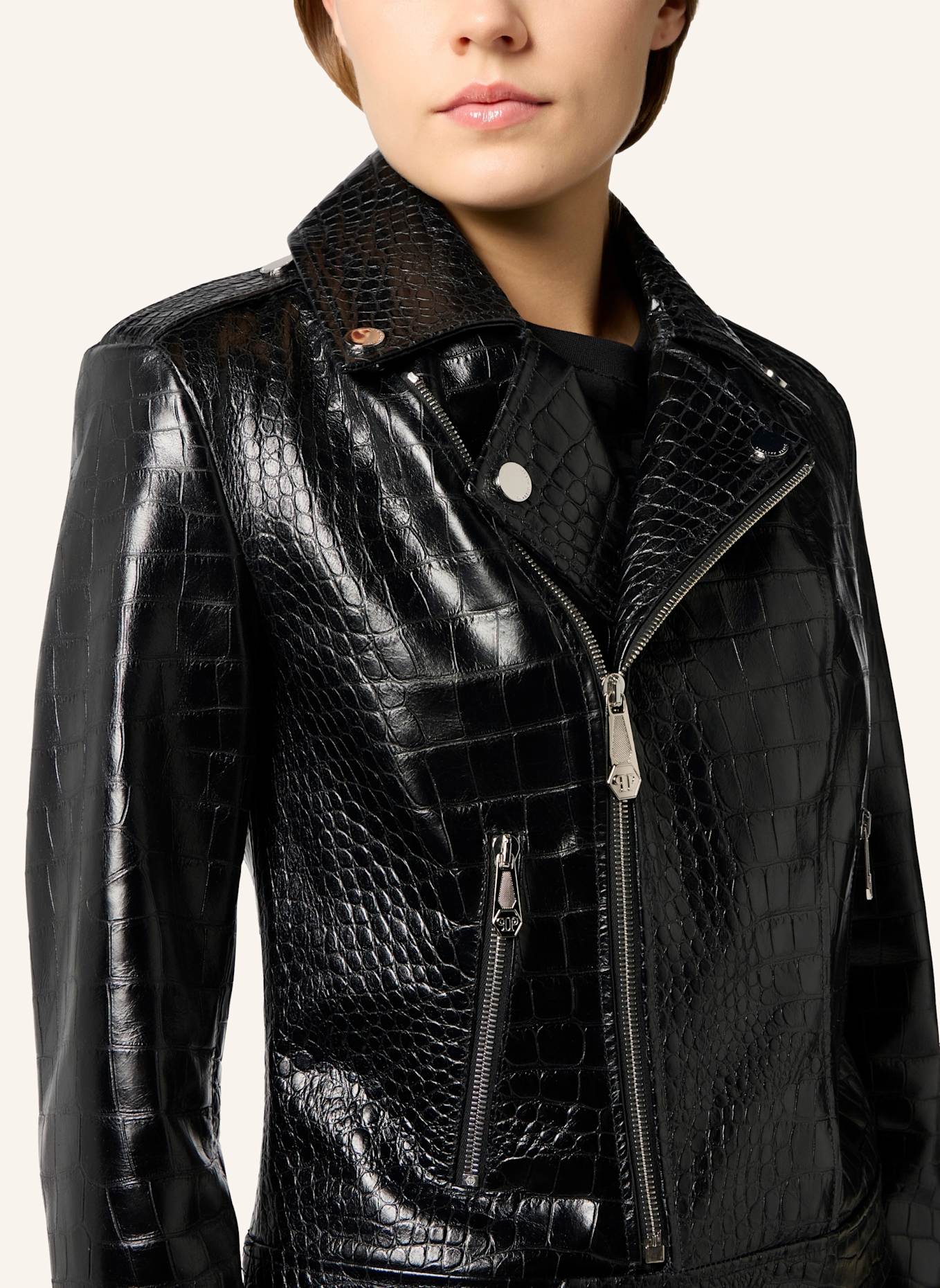 PHILIPP PLEIN PHILIPP PLEIN Biker Jacket Cocco: SCHWARZ