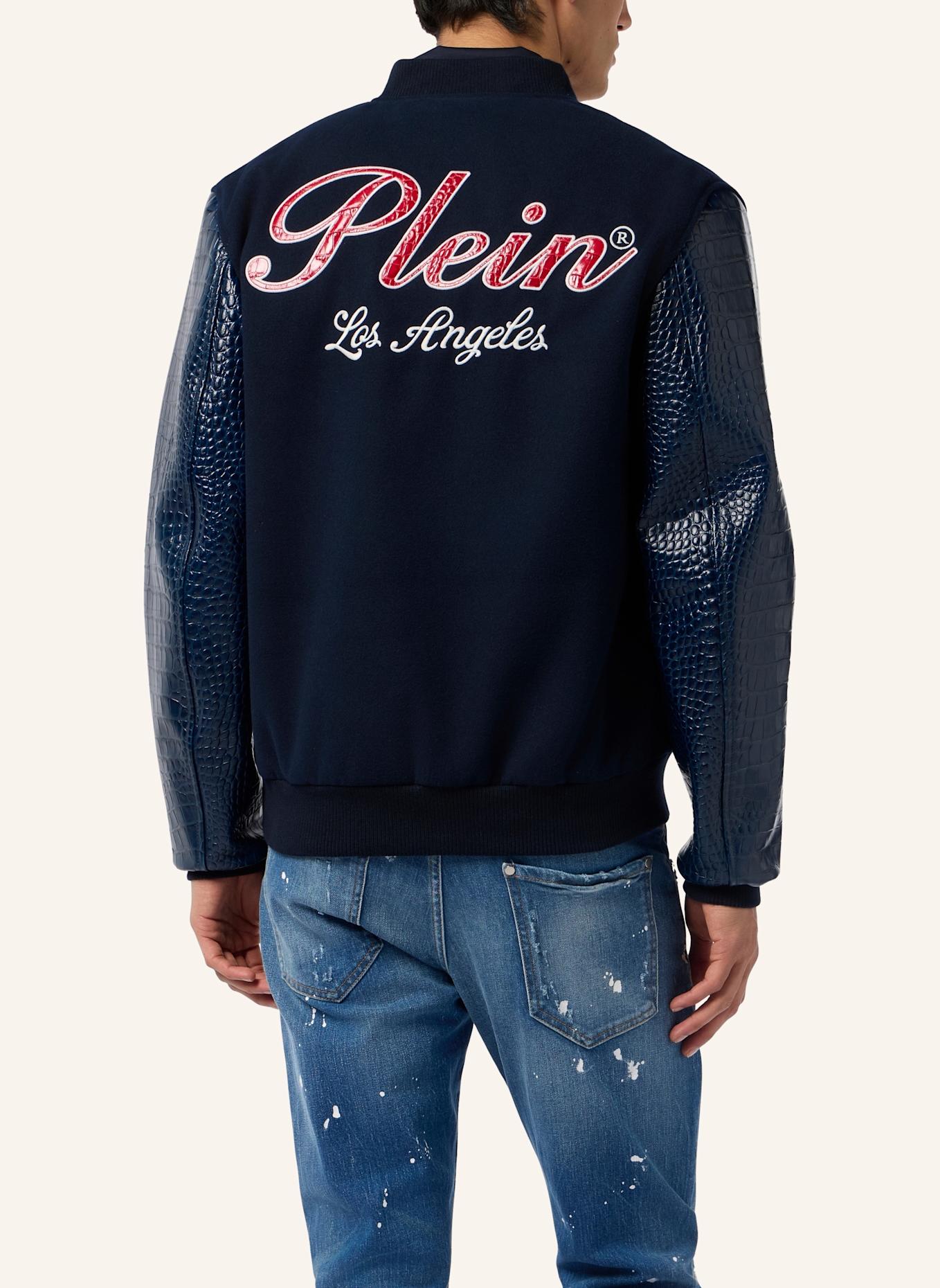 PHILIPP PLEIN PHILIPP PLEIN Varsity Bomber Cocco Sleeves Los Angeles: DUNKELBLAU