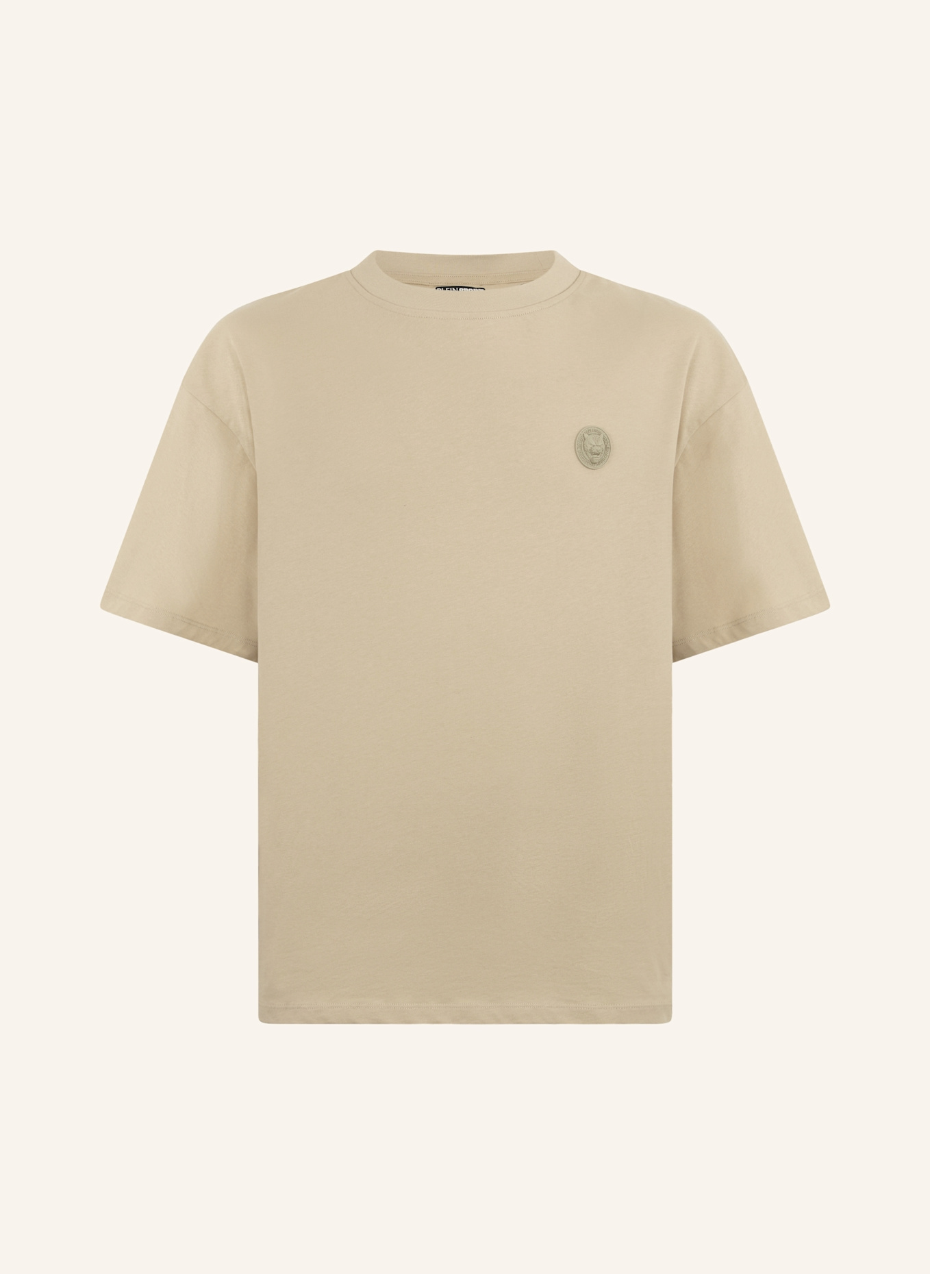 PLEIN SPORT PLEIN SPORT Round Neck T-Shirt 3D Tiger: BEIGE