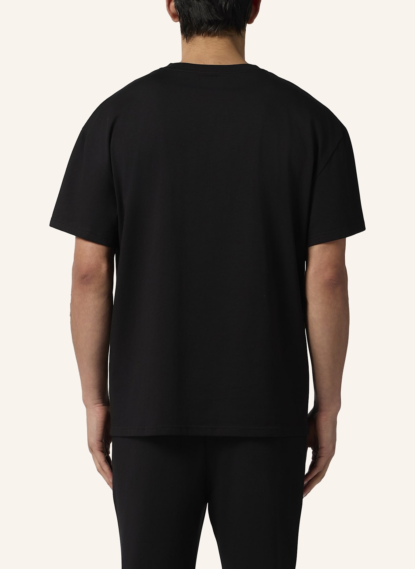 PLEIN SPORT PLEIN SPORT Round Neck T-Shirt Chrome Scratch Edition: SCHWARZ