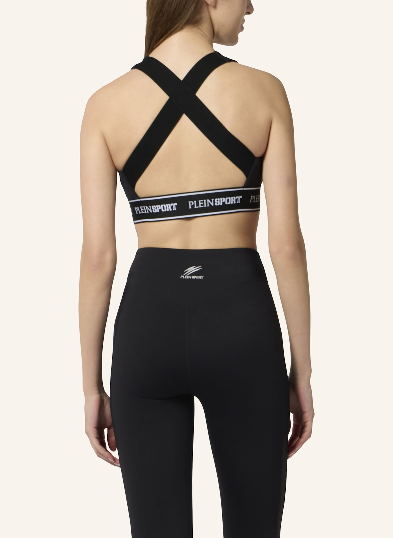 PLEIN SPORT PLEIN SPORT Fleece Bra Top: SCHWARZ