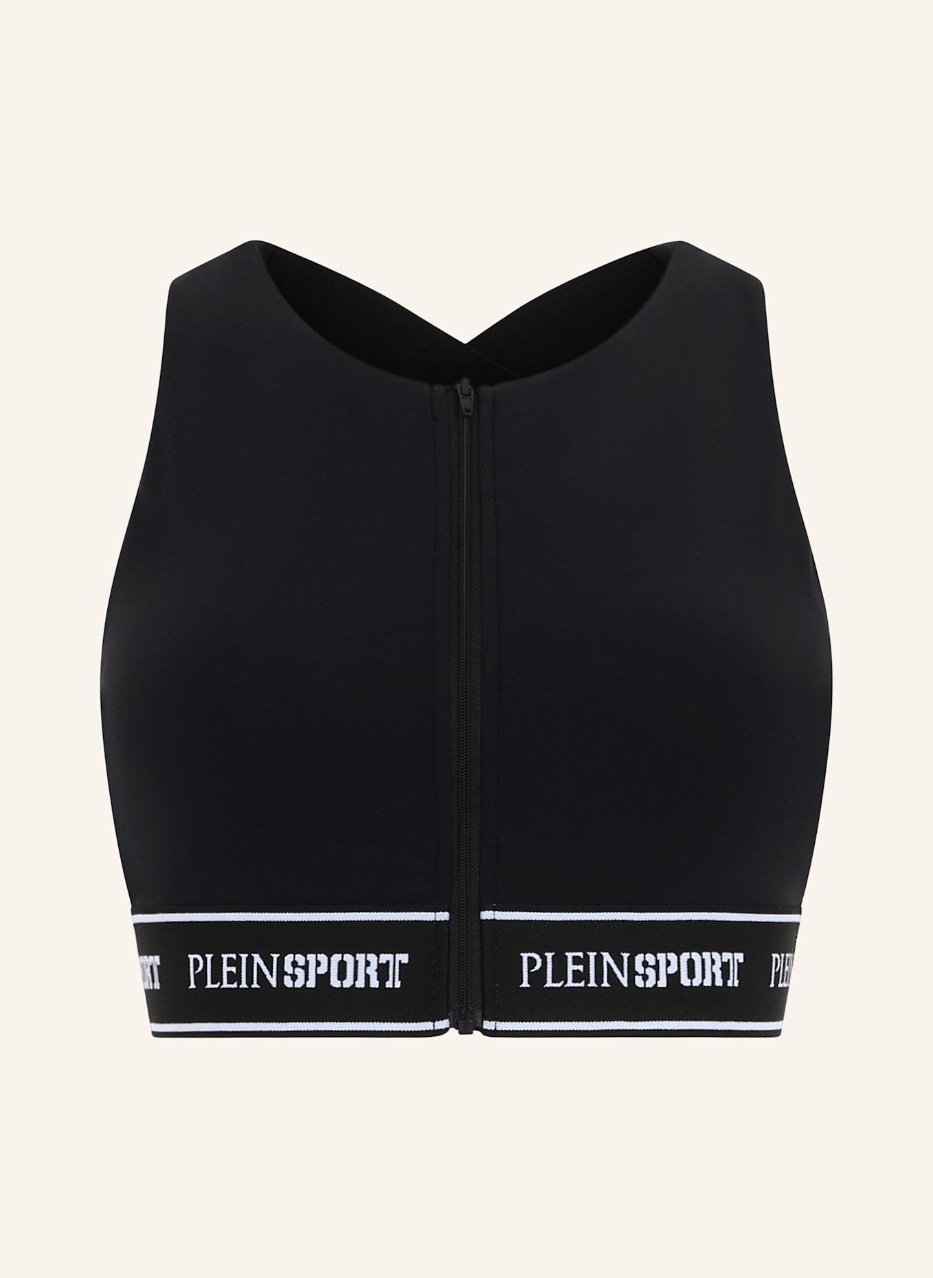PLEIN SPORT PLEIN SPORT Fleece Bra Top: SCHWARZ