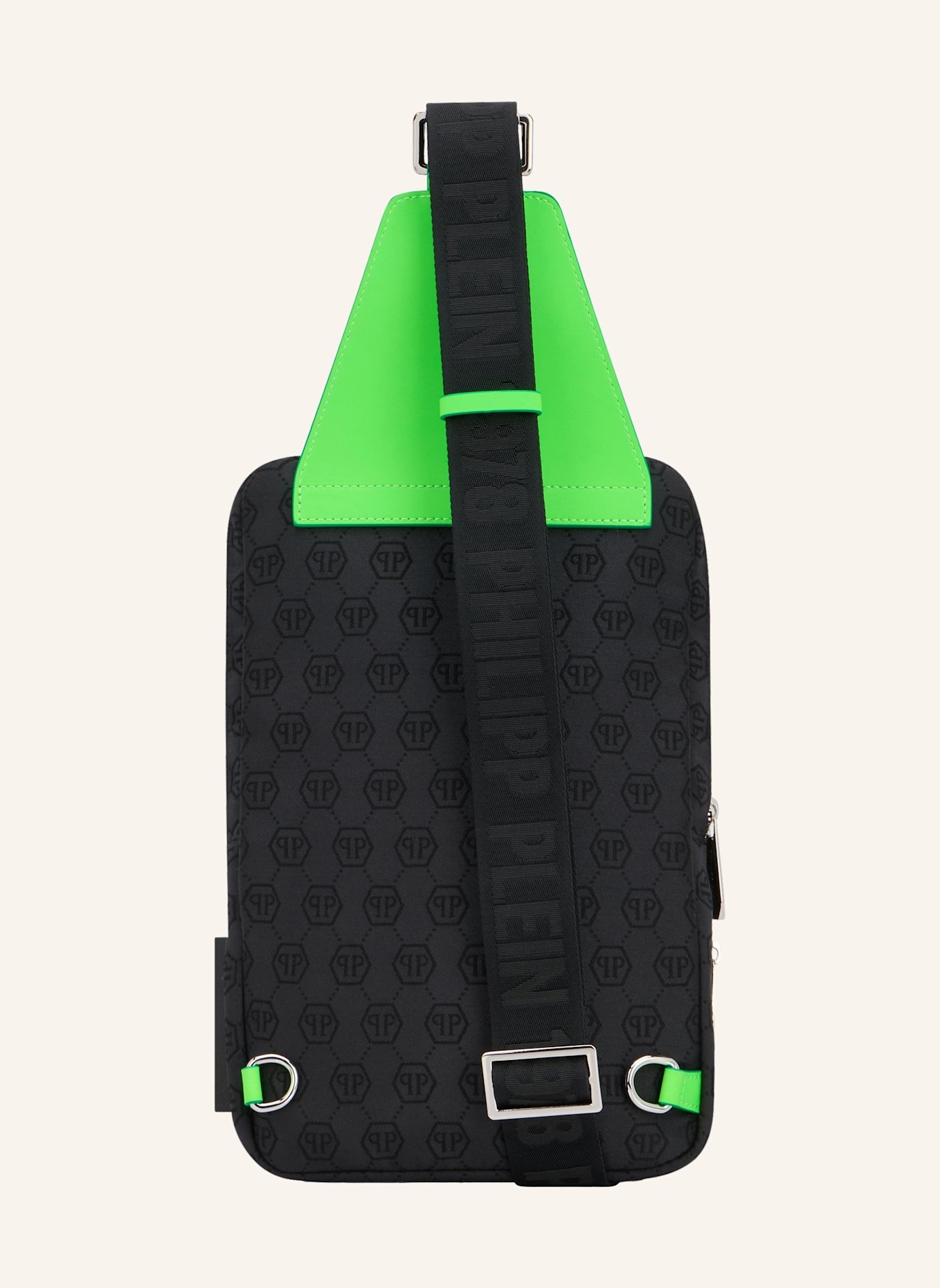 PHILIPP PLEIN Umhängetasche MONOGRAM: SCHWARZ