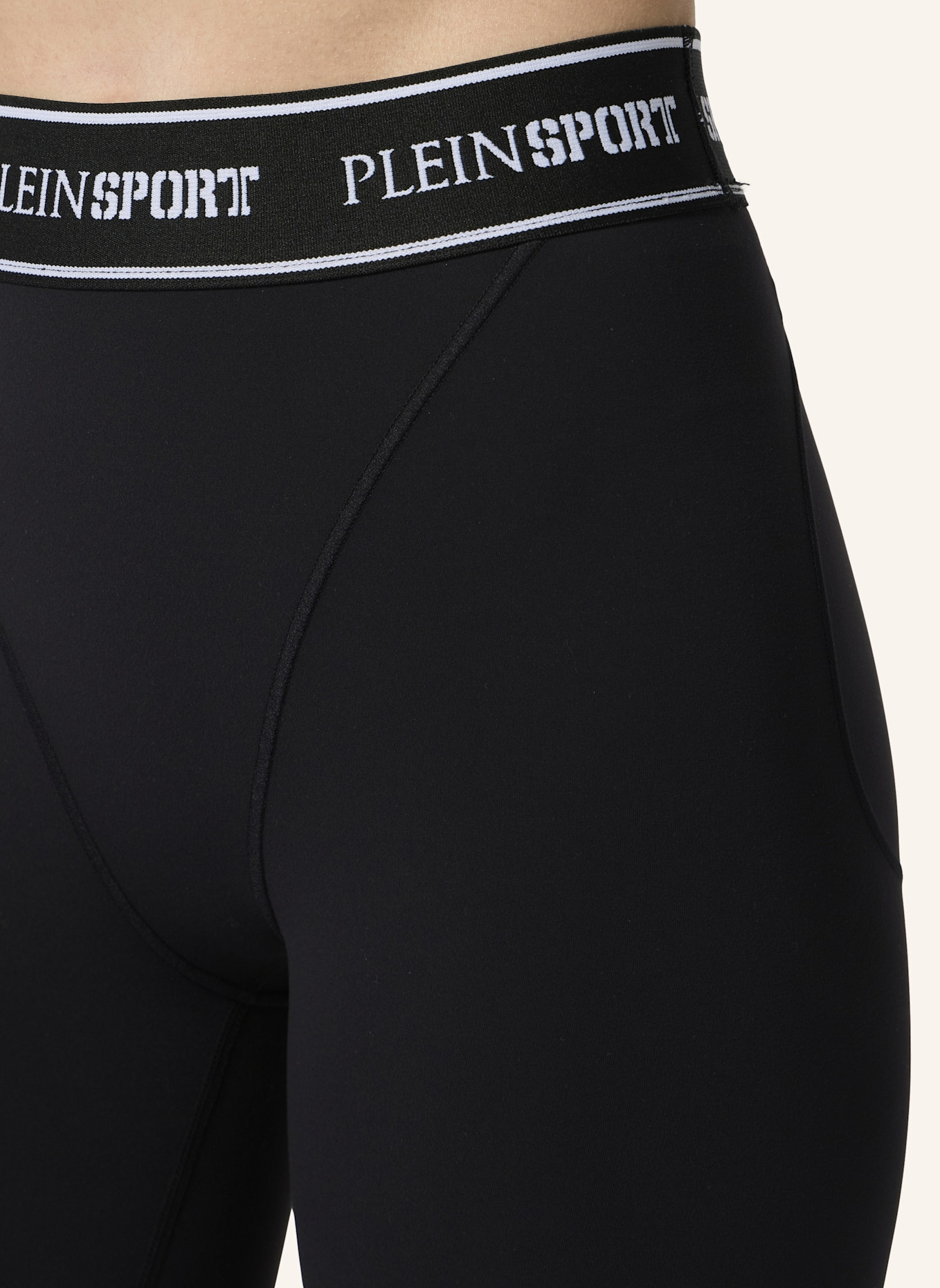 PLEIN SPORT PLEIN SPORT Fleece Jogging Leggings: SCHWARZ