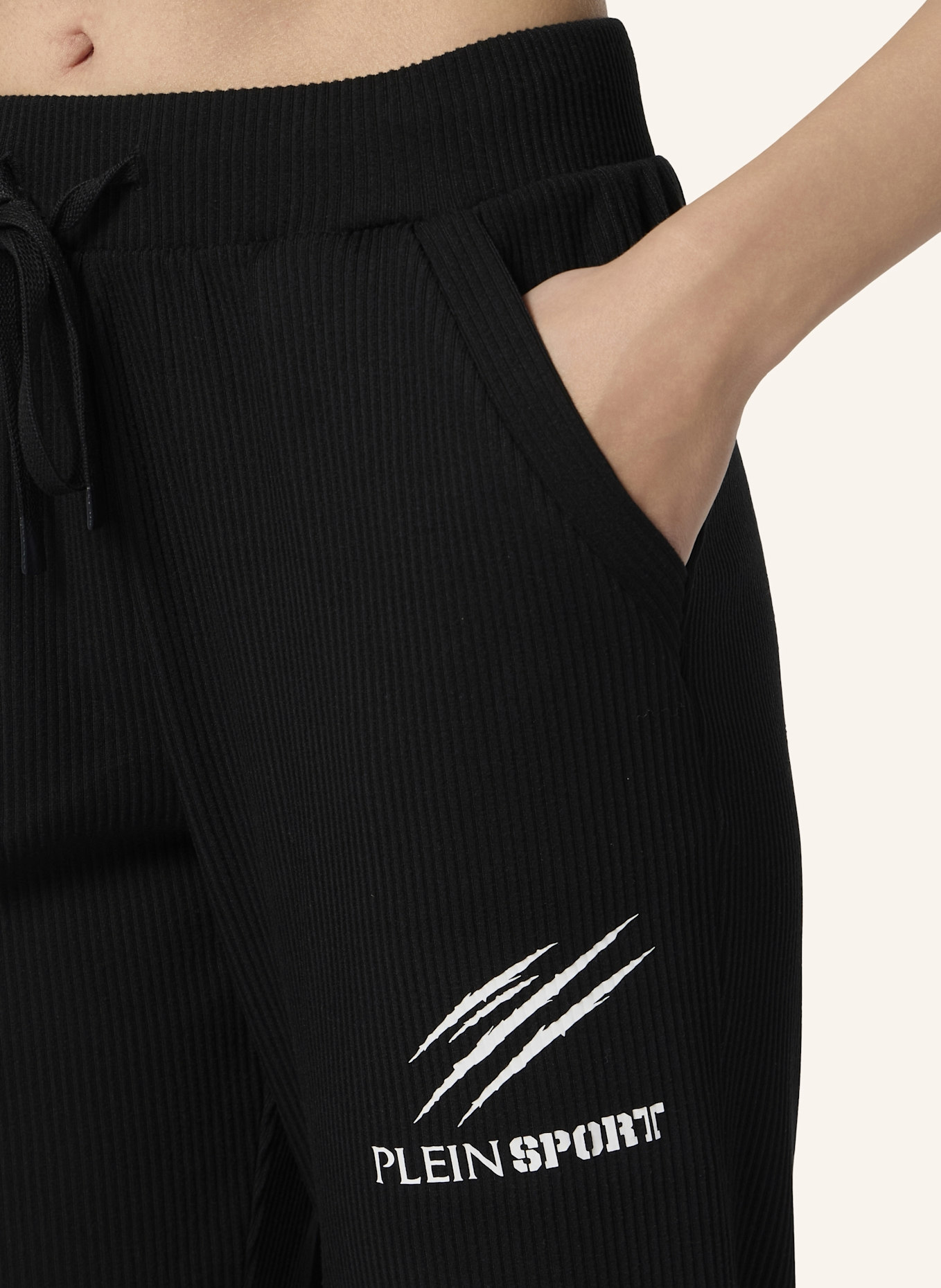 PLEIN SPORT PLEIN SPORT Ribbed Joggers Scratch: SCHWARZ