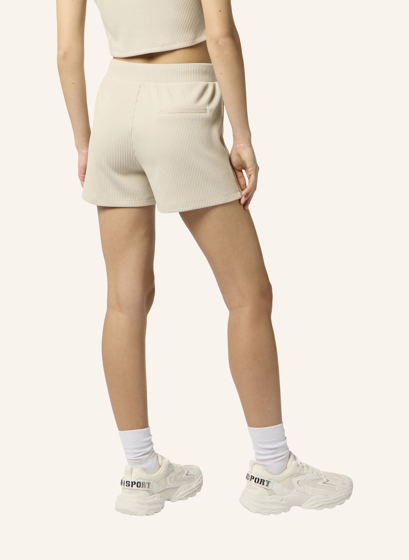 PLEIN SPORT PLEIN SPORT Ribbed Loose Fit Shorts Scratch: SCHWARZ