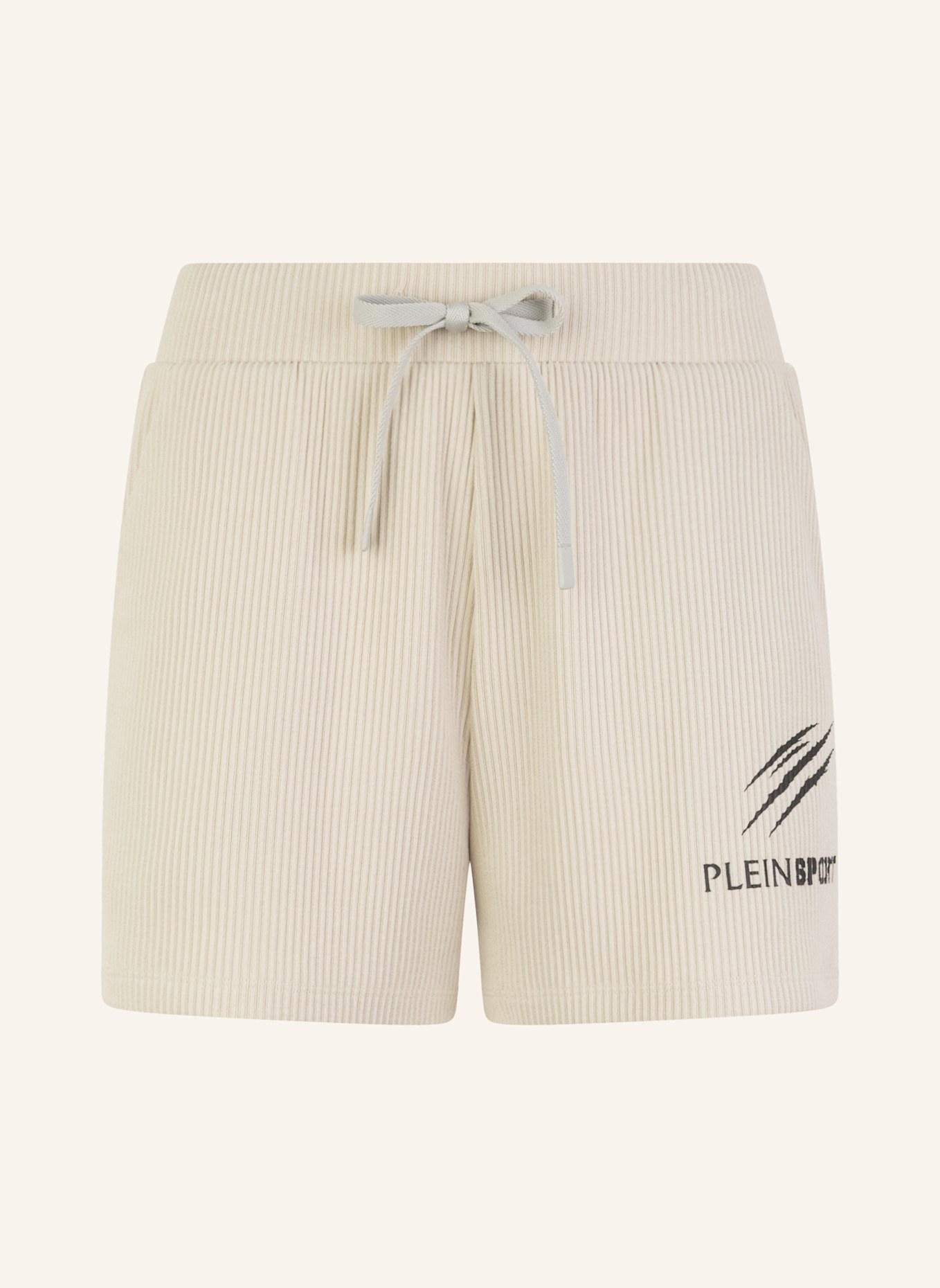 PLEIN SPORT PLEIN SPORT Ribbed Loose Fit Shorts Scratch: SCHWARZ