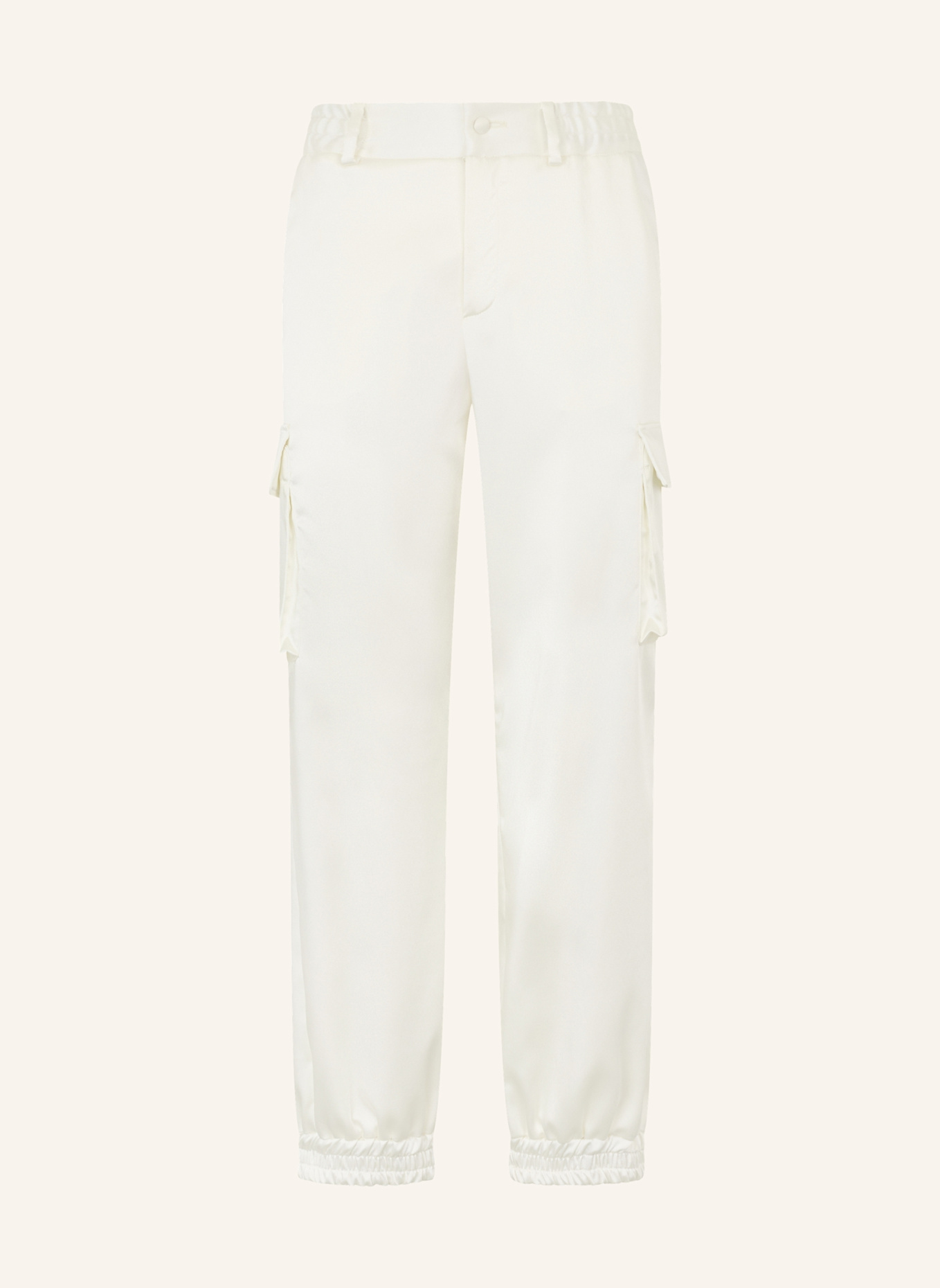 PHILIPP PLEIN PHILIPP PLEIN Satin Cargo Fit Drawstring Trousers: SCHWARZ
