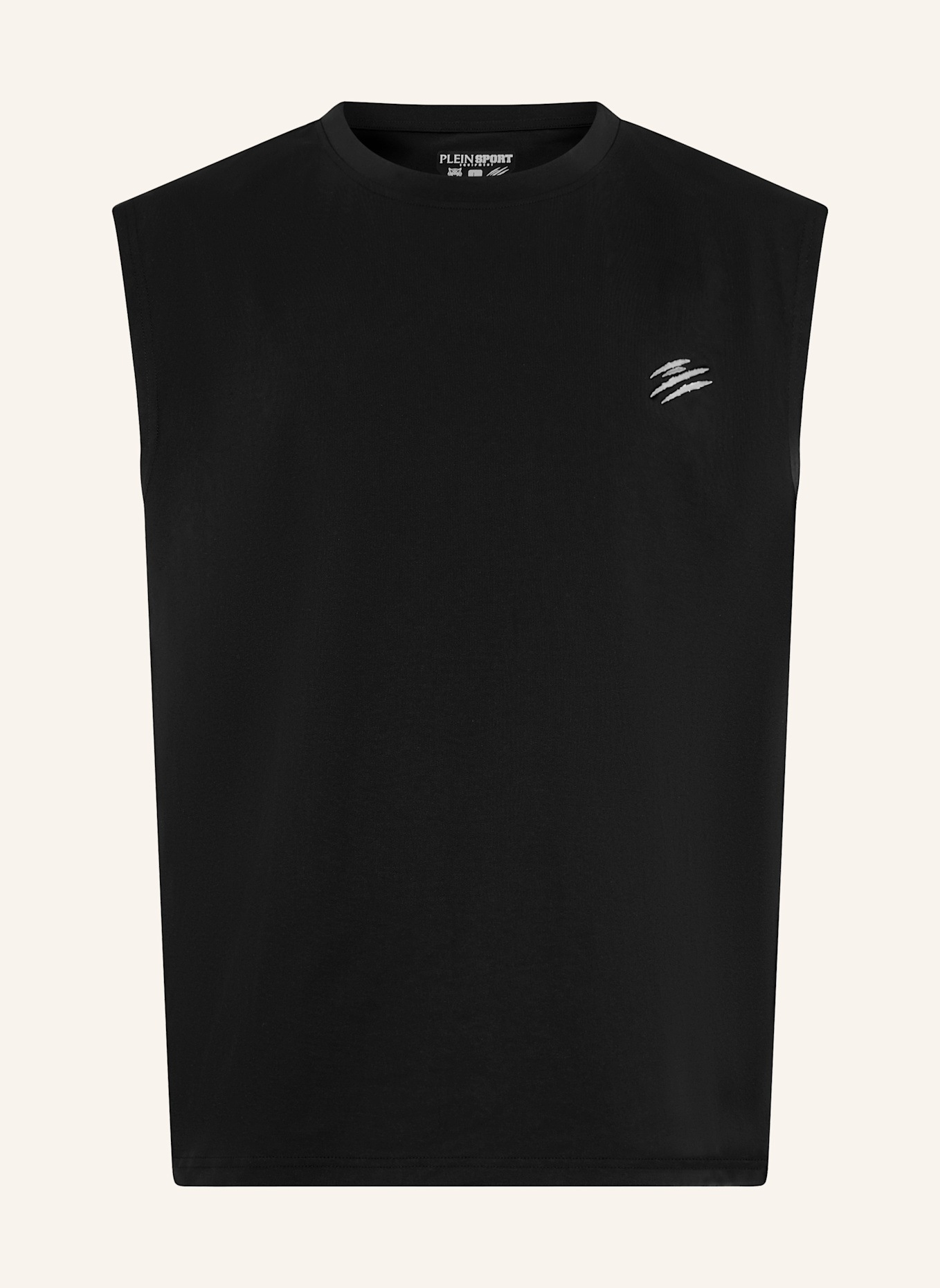PLEIN SPORT PLEIN SPORT Tank Top Chrome Scratch: SCHWARZ