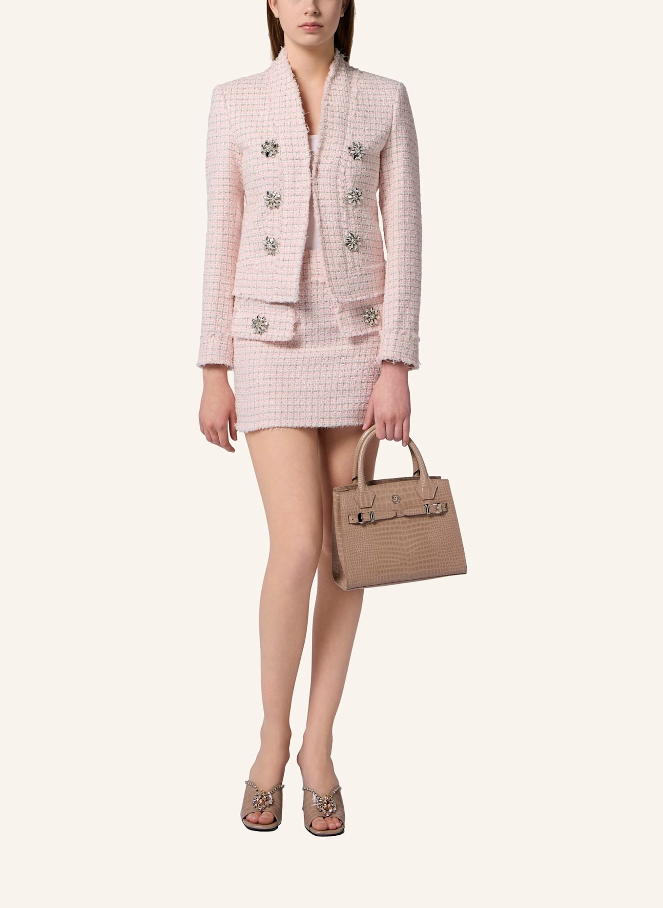 PHILIPP PLEIN PHILIPP PLEIN Tweed Jacket Crystals: ROSA