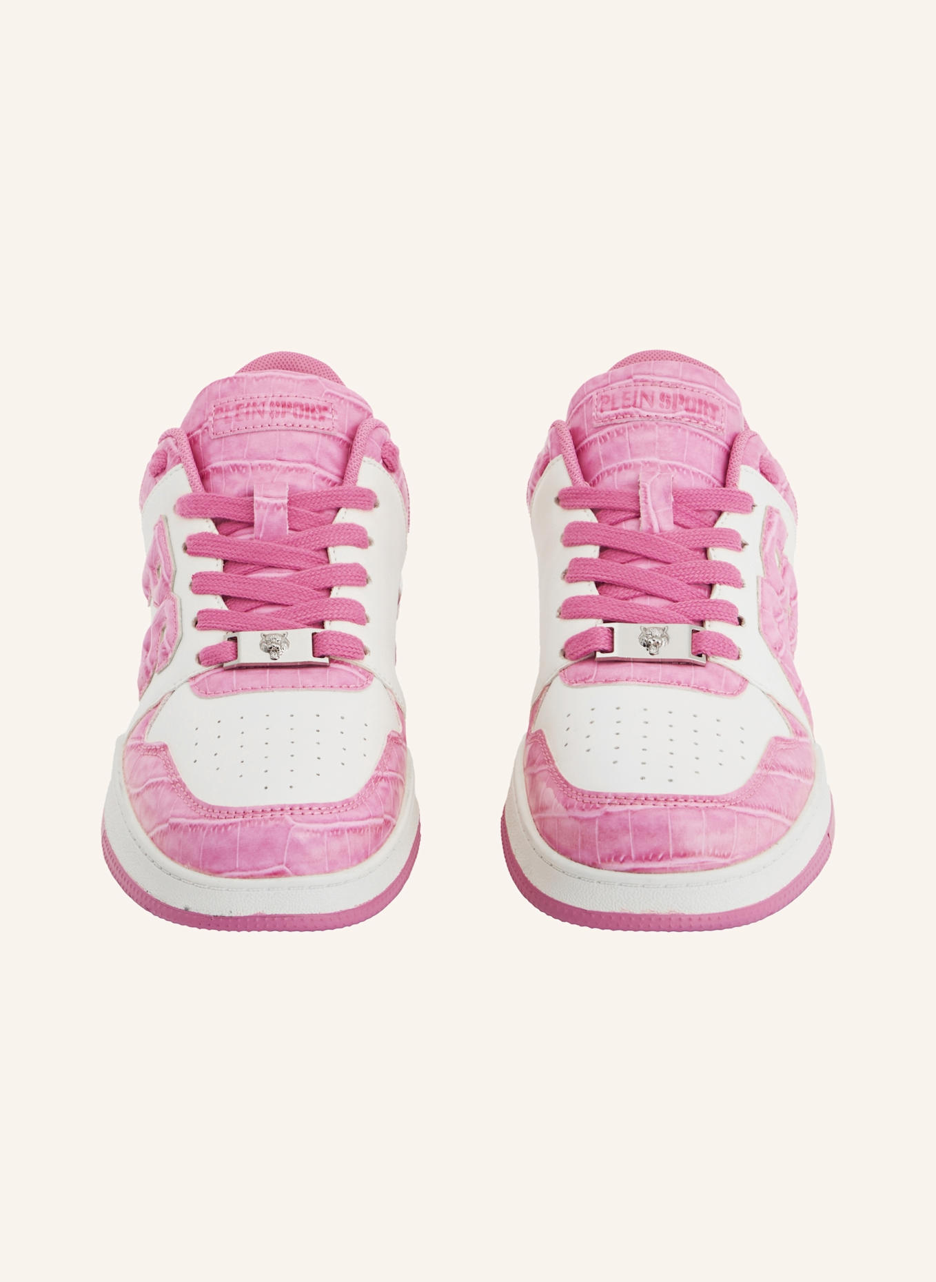 PLEIN SPORT Lo-Top Turnschuhe: WEISS