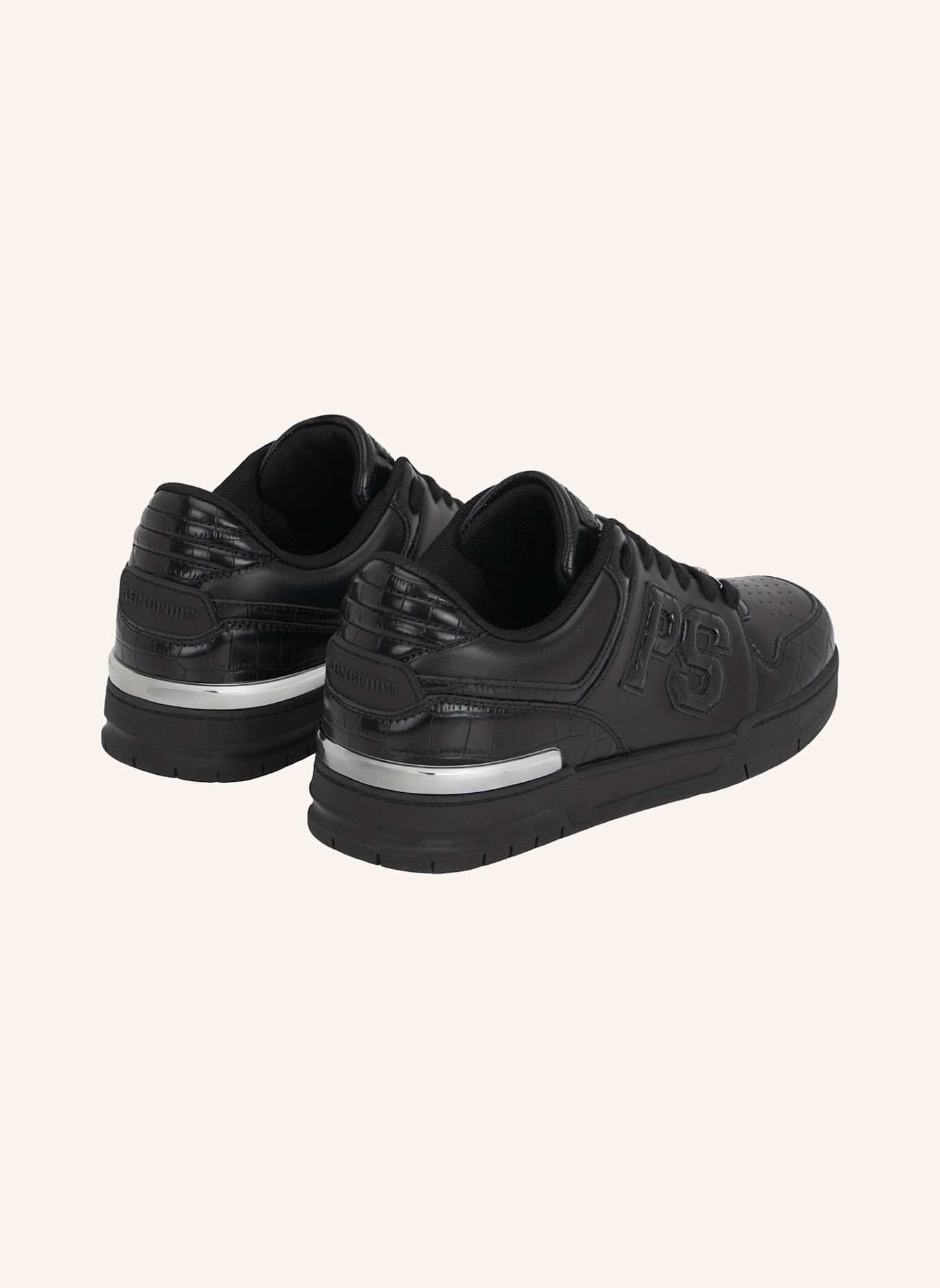 PLEIN SPORT Lo-Top Turnschuhe: SCHWARZ