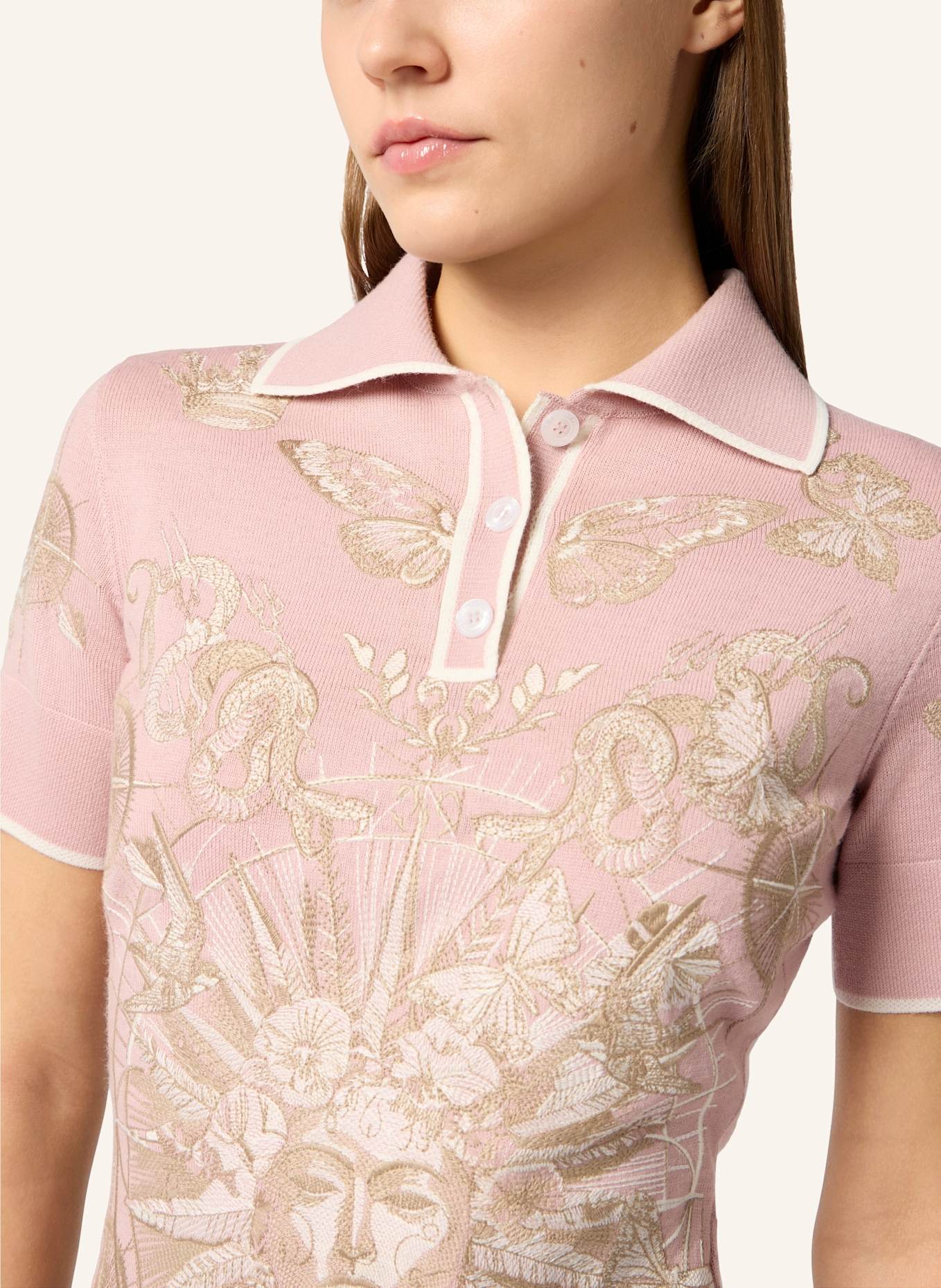 PHILIPP PLEIN PHILIPP PLEIN Polo Mini Dress Butterfly Tattoo: ROSA