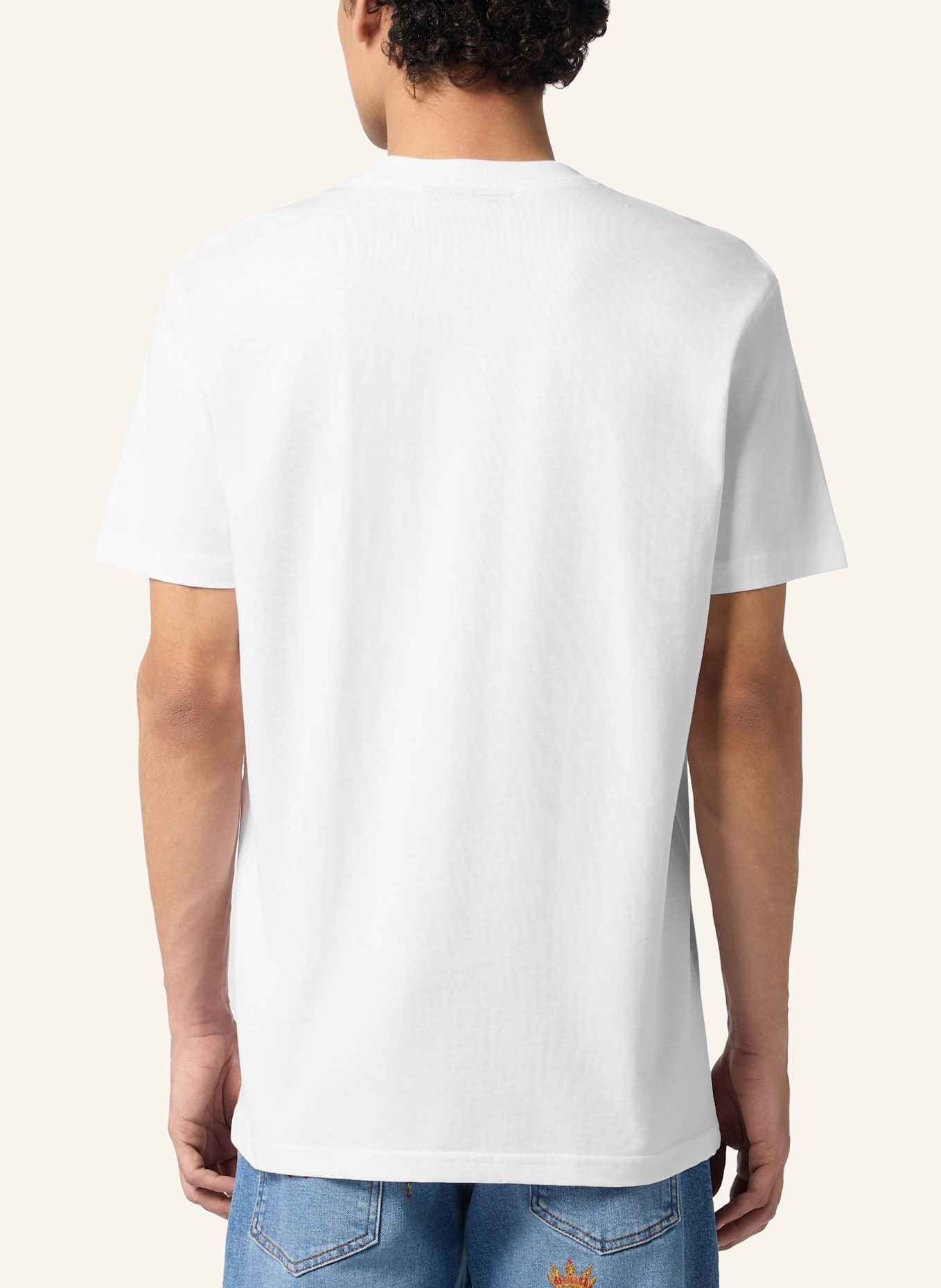 PHILIPP PLEIN PHILIPP PLEIN Round Neck T-Shirt Eagle Montecarlo: WEISS