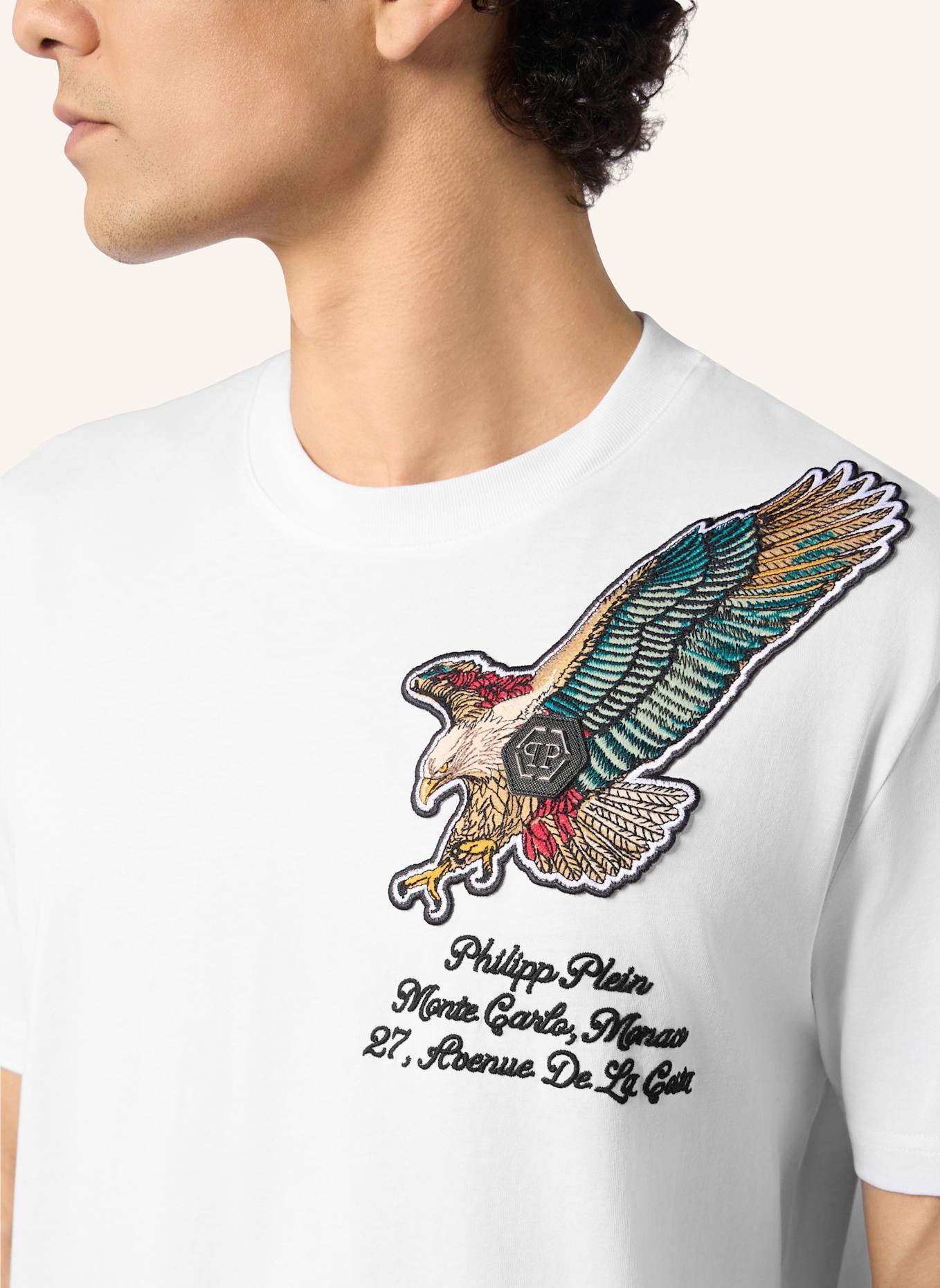 PHILIPP PLEIN PHILIPP PLEIN Round Neck T-Shirt Eagle Montecarlo: WEISS