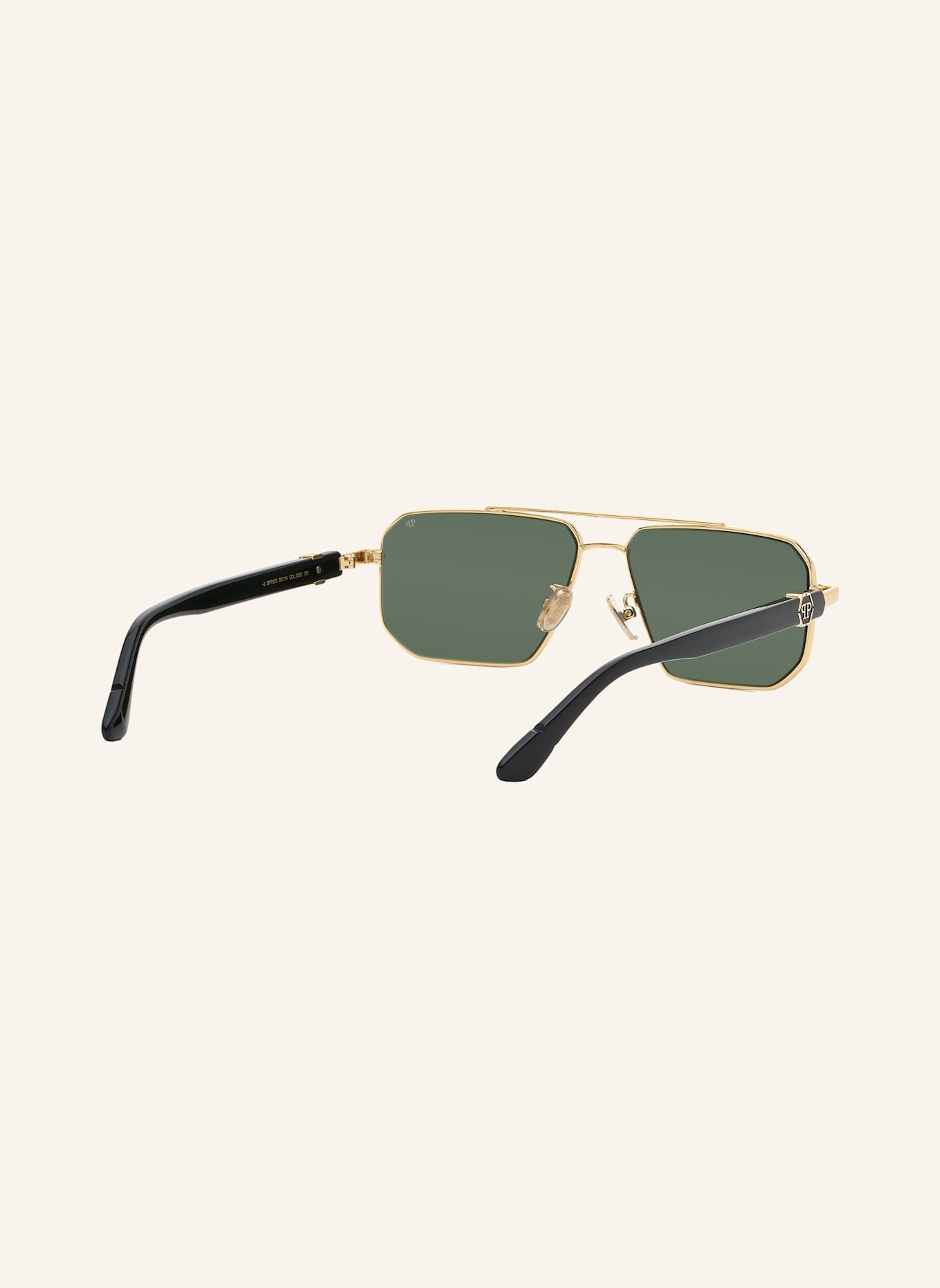 PHILIPP PLEIN Sonnenbrille: GOLD/ GRÜN