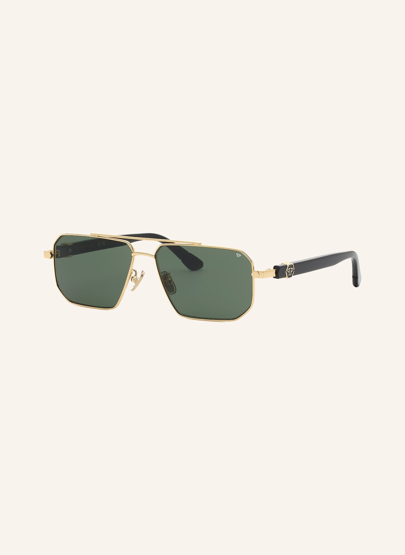 PHILIPP PLEIN Sonnenbrille: GOLD/ GRÜN