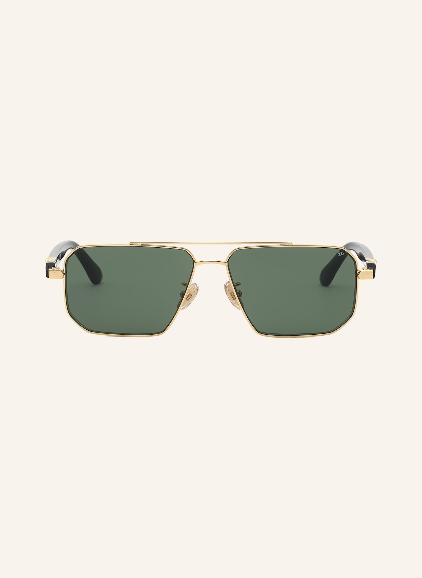 PHILIPP PLEIN Sonnenbrille: GOLD/ GRÜN