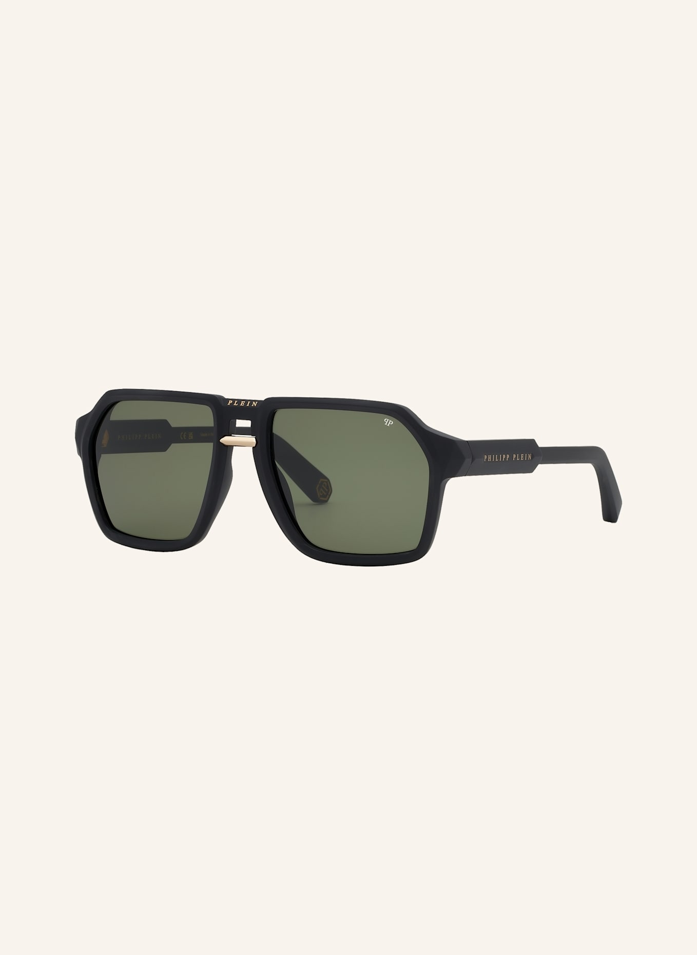 PHILIPP PLEIN Sonnenbrille PLEIN CONTEMPORARY: SCHWARZ/ GRÜN