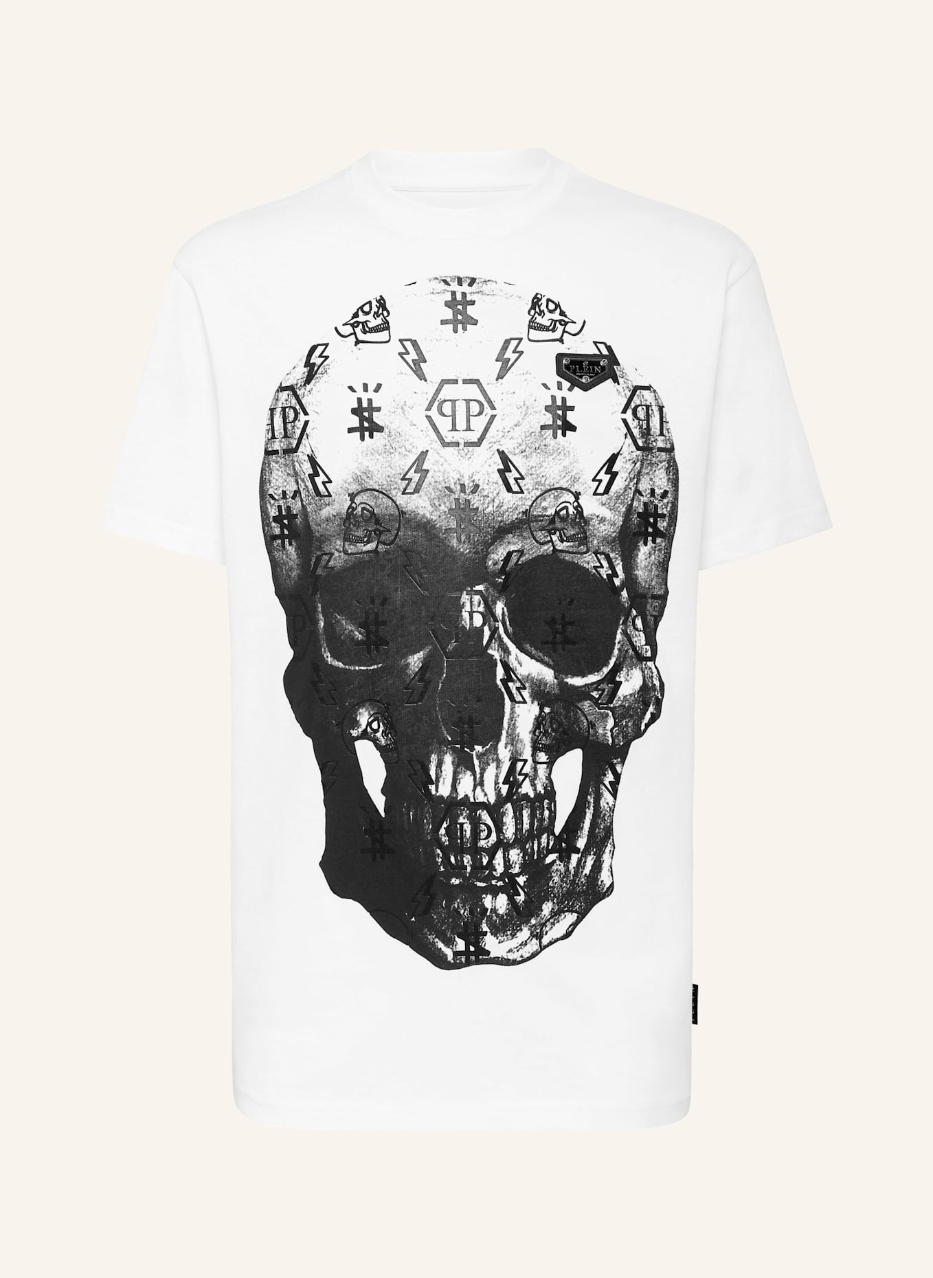 PHILIPP PLEIN T-Shirt SKULL: WEISS