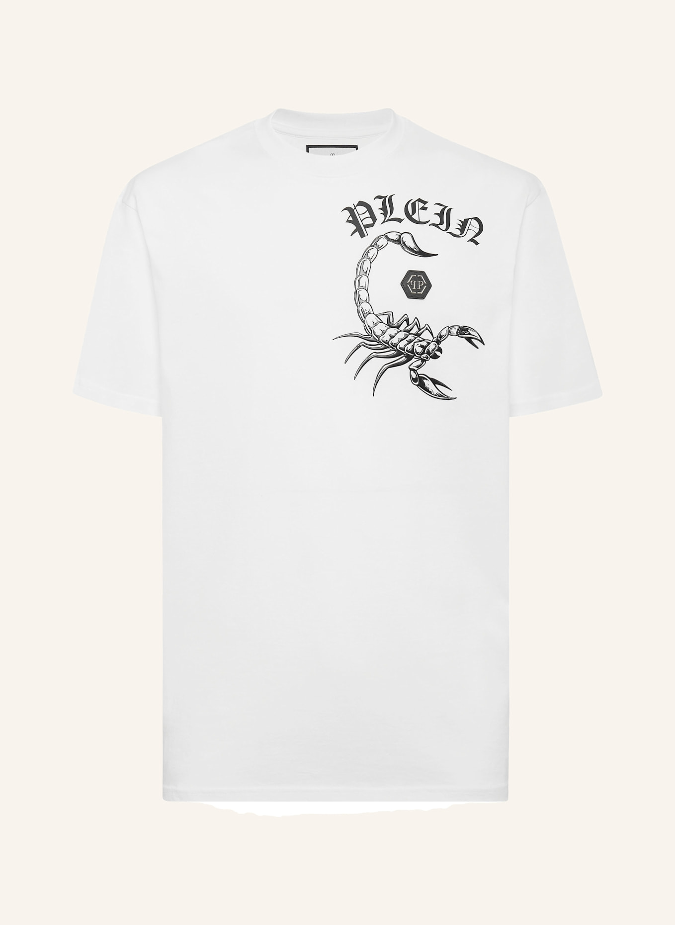 PHILIPP PLEIN T-Shirt SCORPION: WEISS