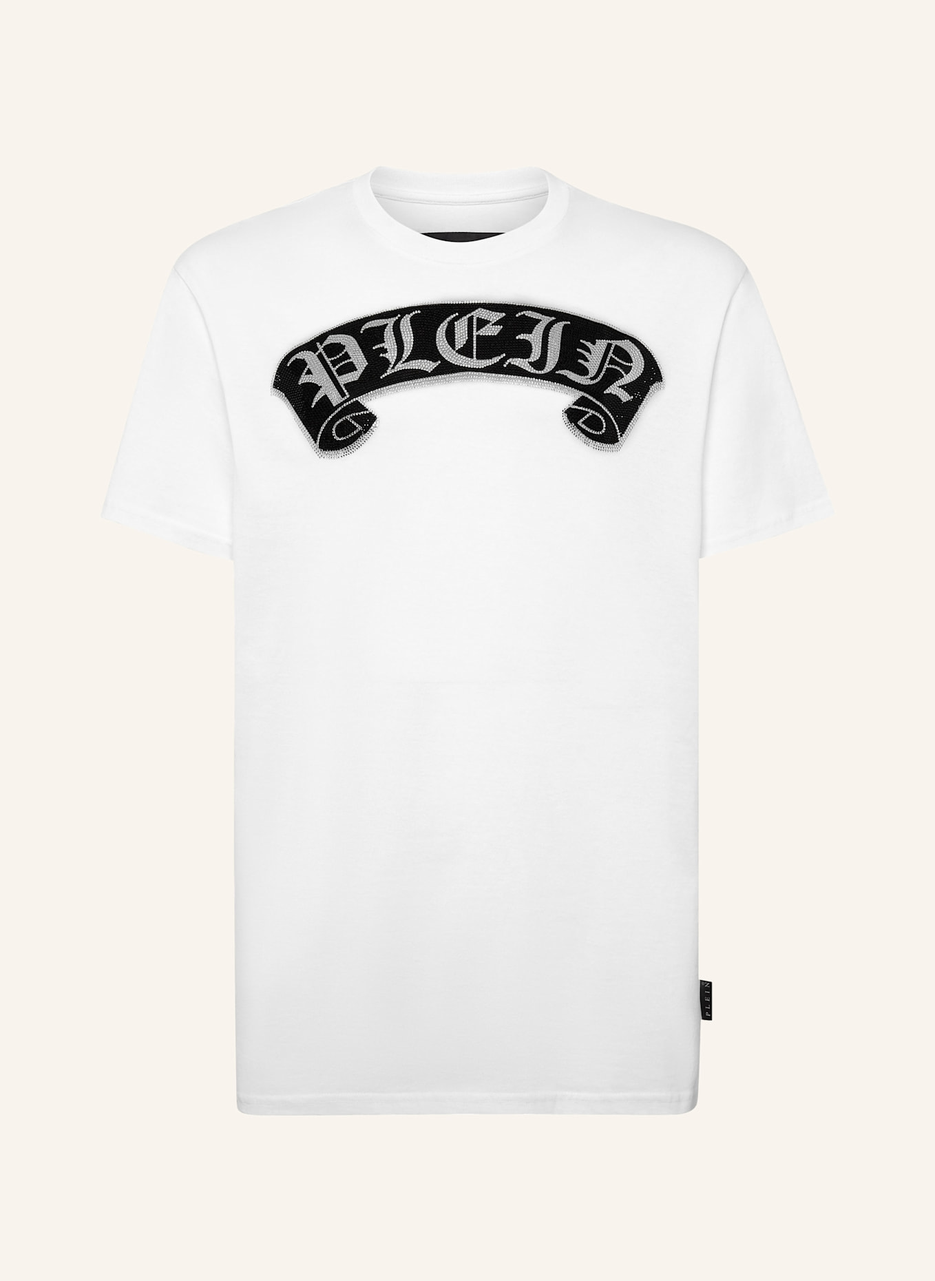 PHILIPP PLEIN T-Shirt GOTHIC PLEIN: WEISS