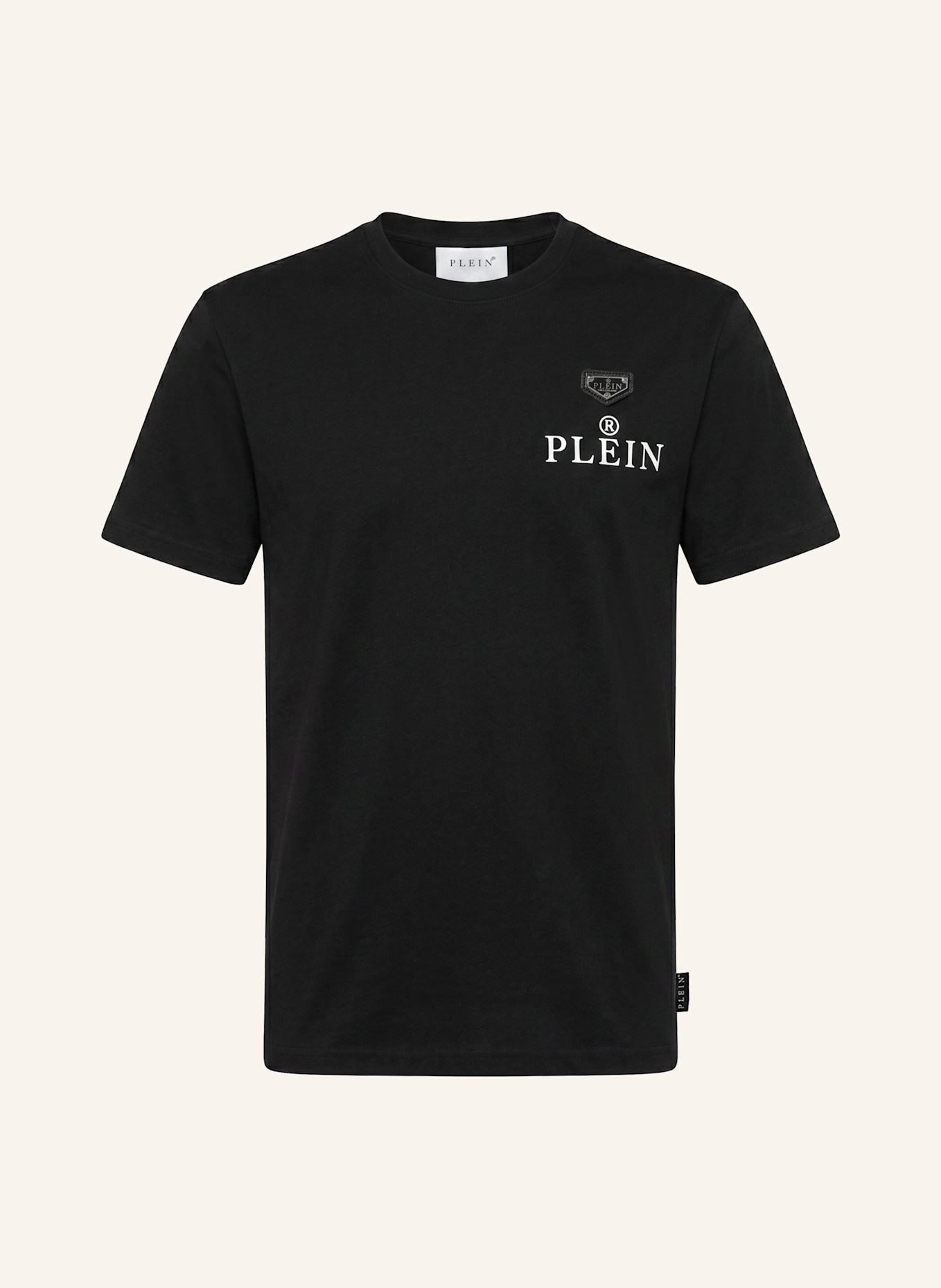 PHILIPP PLEIN T-Shirt Rundhalsausschnitt Ss: SCHWARZ