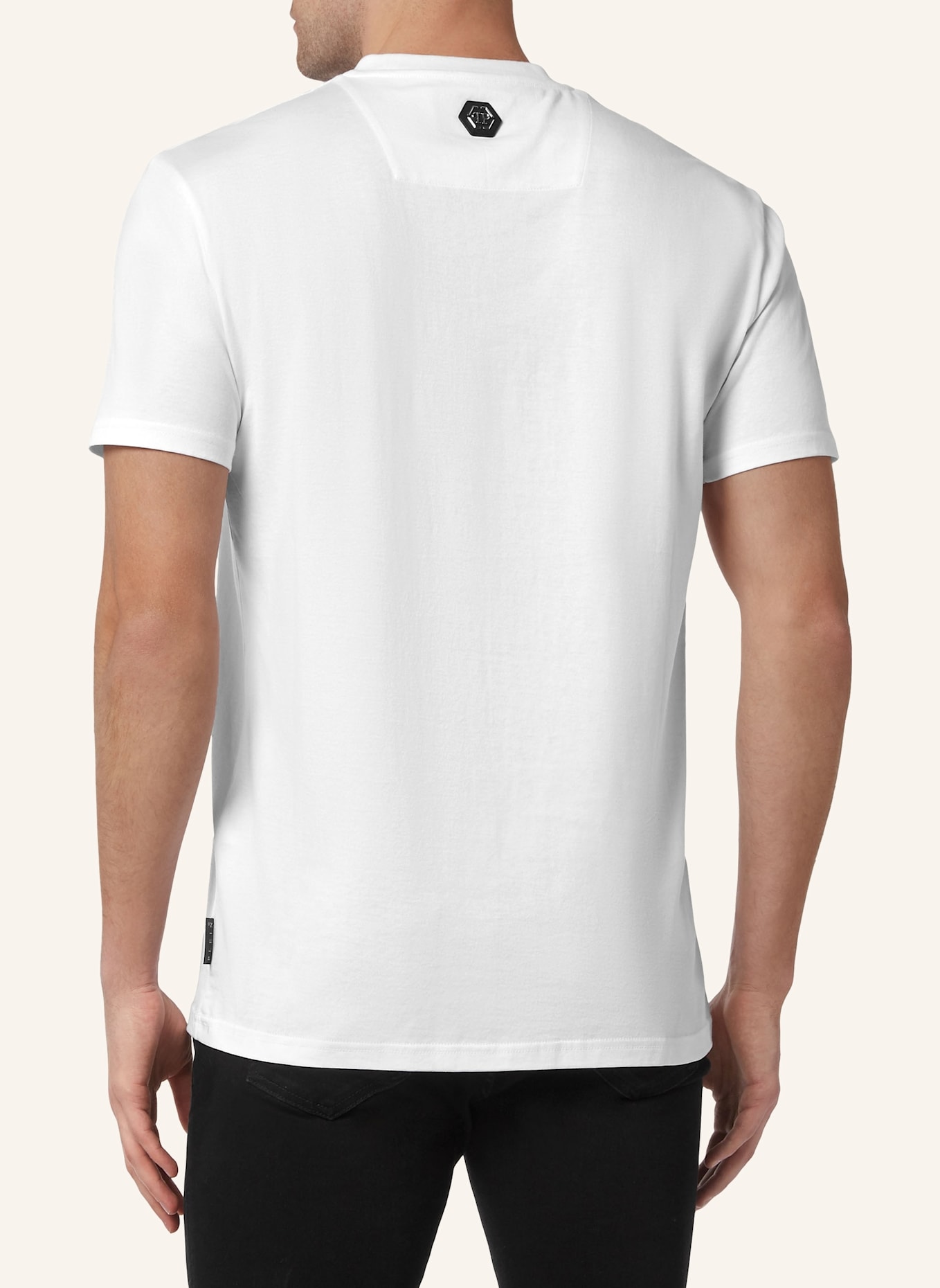 PHILIPP PLEIN T-Shirt SCORPION: WEISS