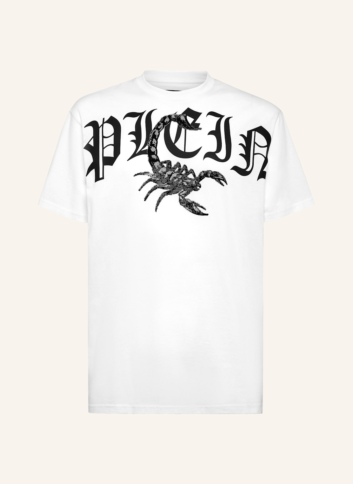 PHILIPP PLEIN T-Shirt SCORPION: WEISS