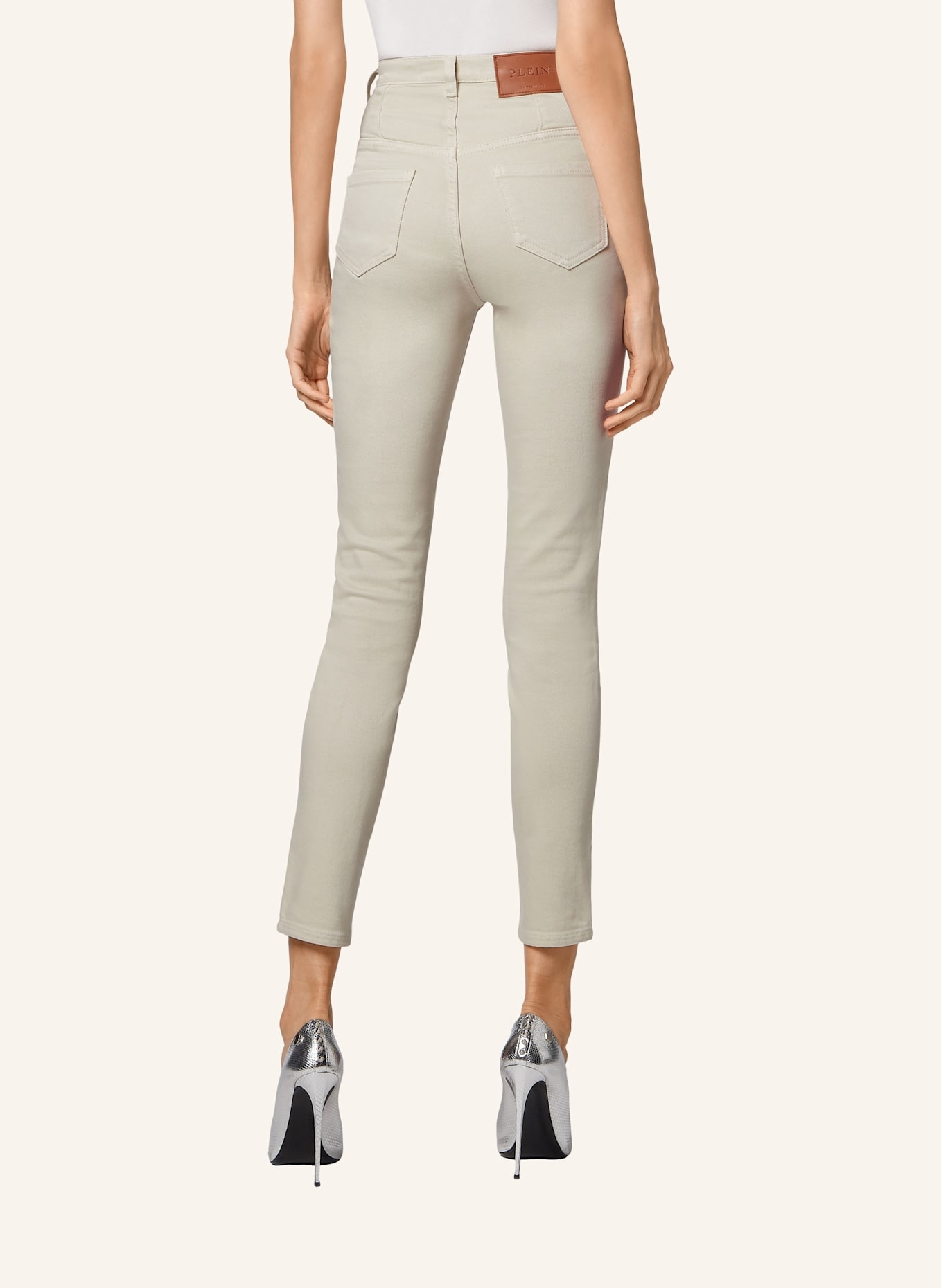 PHILIPP PLEIN Jeggings ICONIC PLEIN: BEIGE