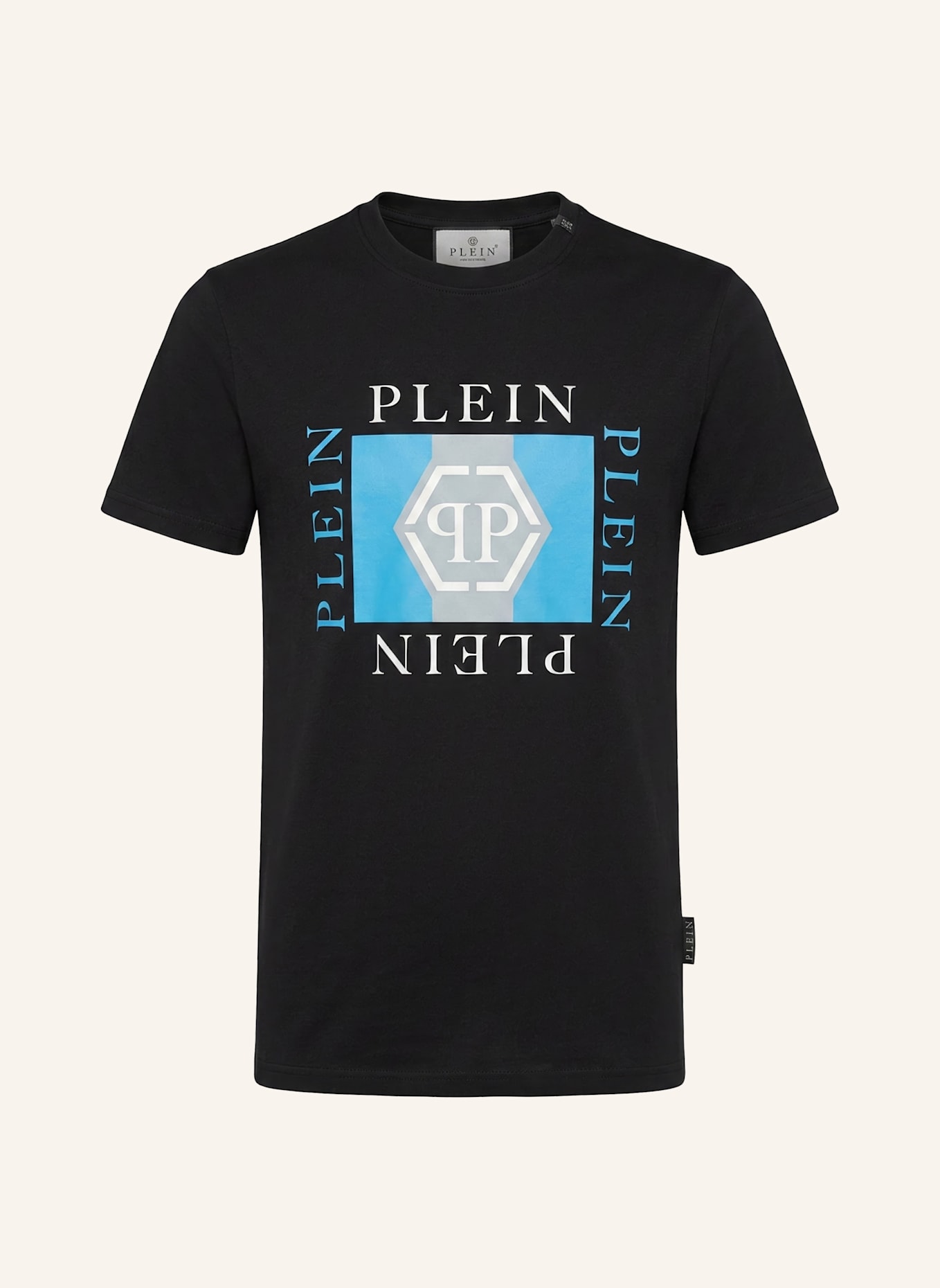 PHILIPP PLEIN T-Shirt Rundhalsausschnitt Ss: SCHWARZ
