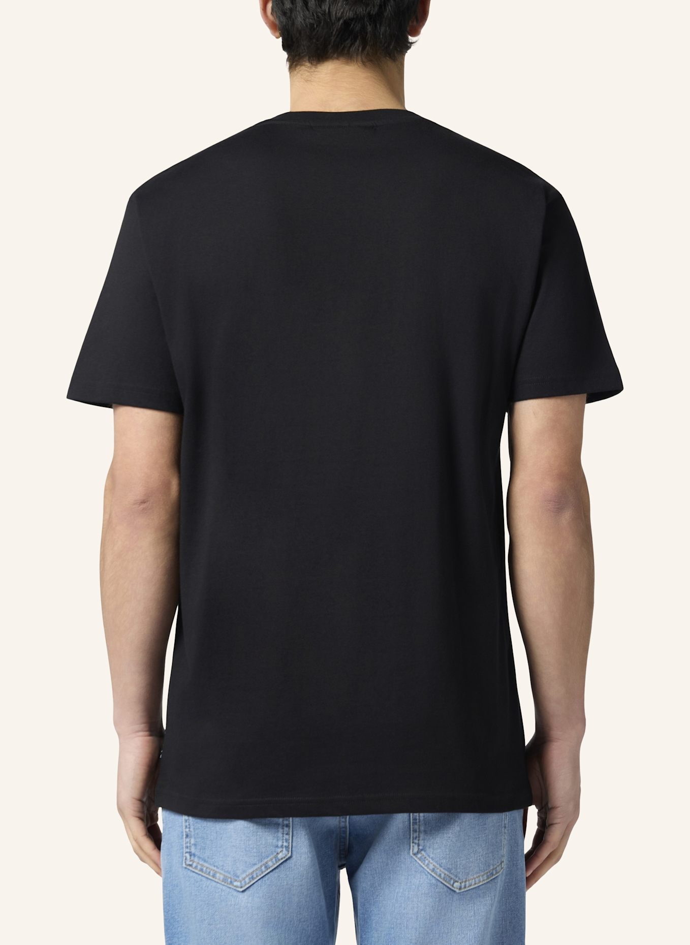 PHILIPP PLEIN T-Shirt Rundhalsausschnitt Ss: SCHWARZ