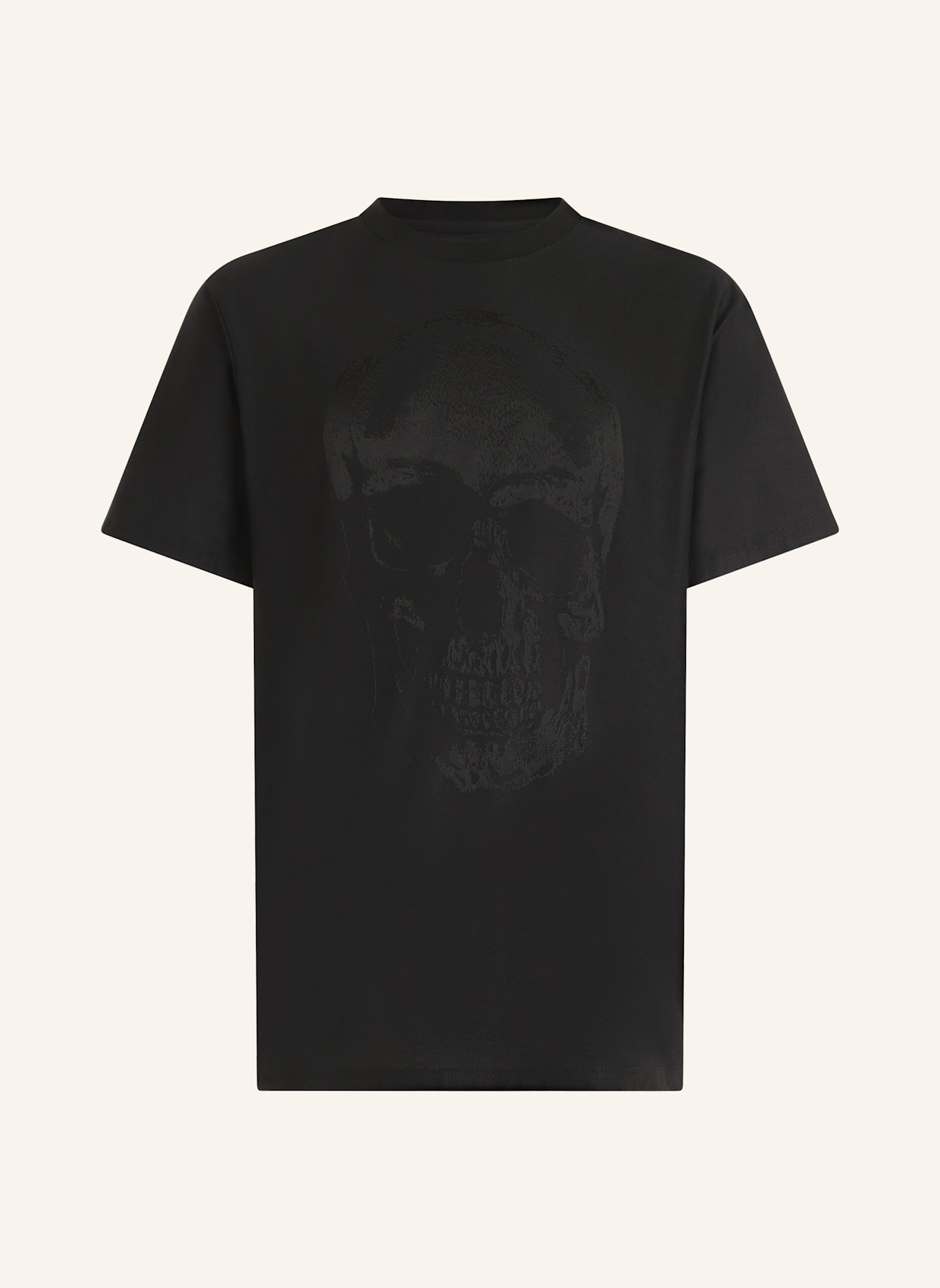 PHILIPP PLEIN T-Shirt Rundhalsausschnitt Ss SKULL: SCHWARZ