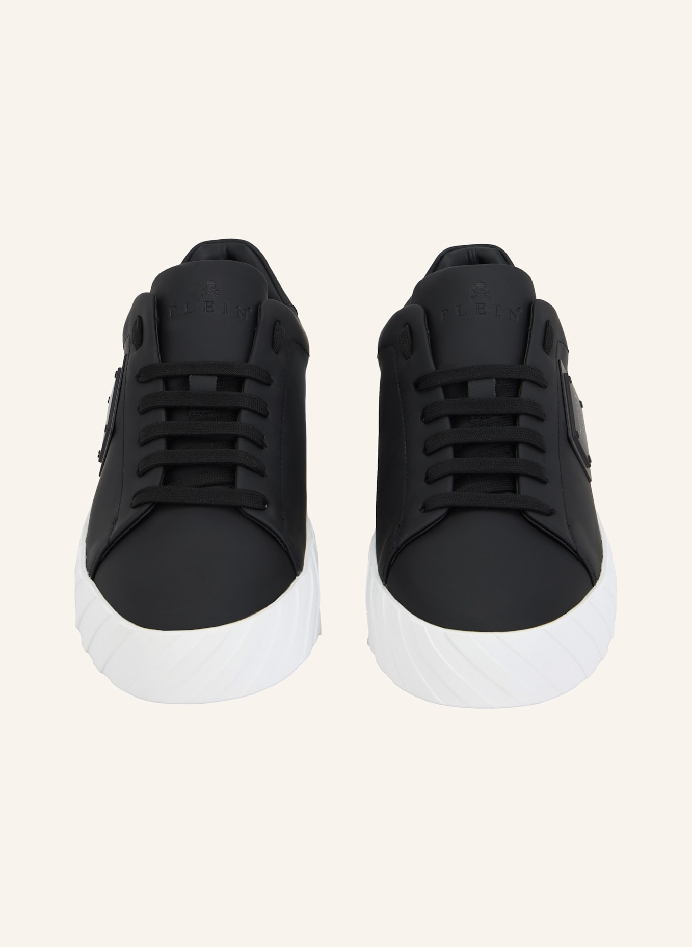 PHILIPP PLEIN Lo-Top Turnschuhe PLACCA: SCHWARZ