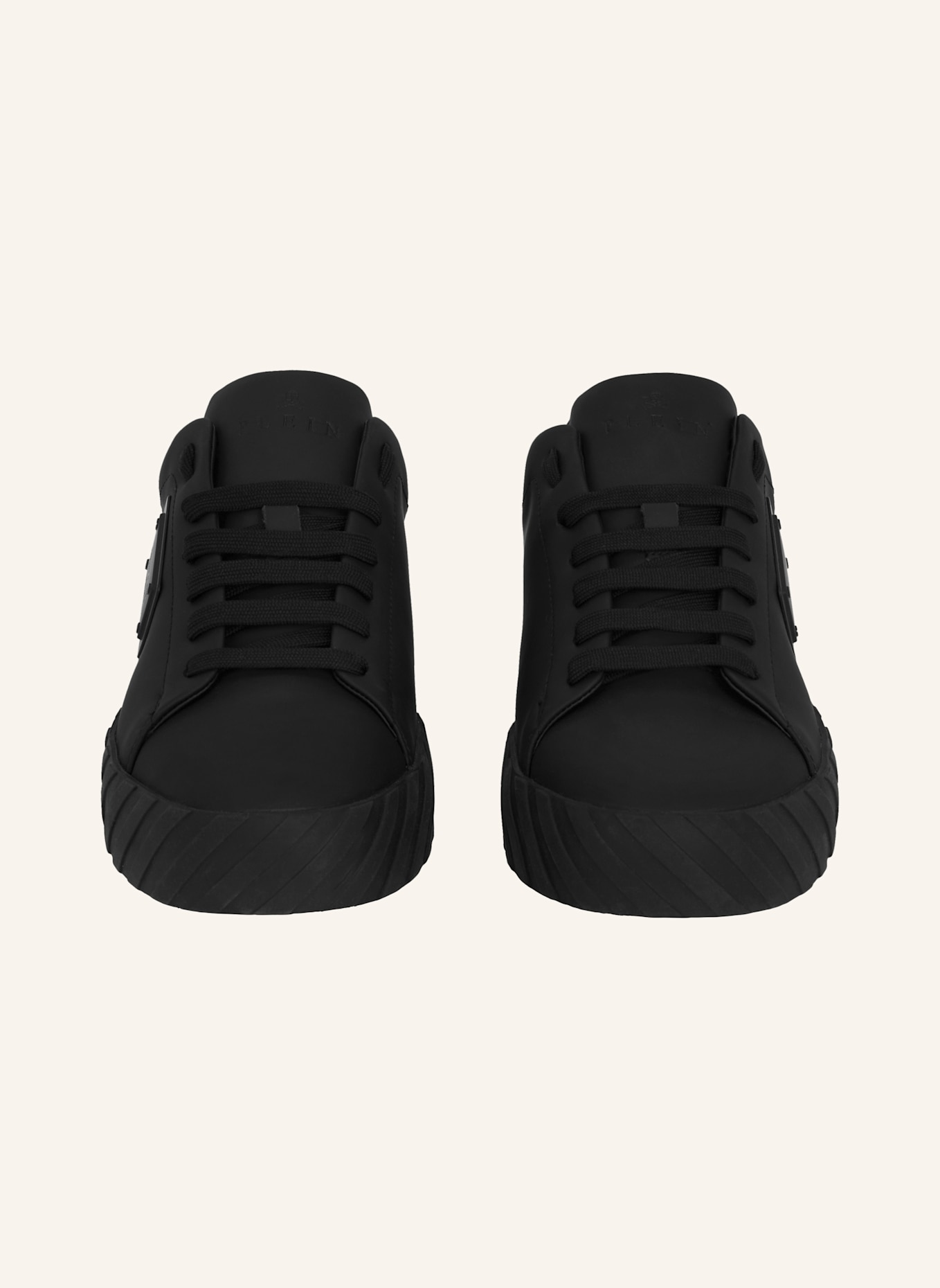 PHILIPP PLEIN Lo-Top Turnschuhe PLACCA: SCHWARZ