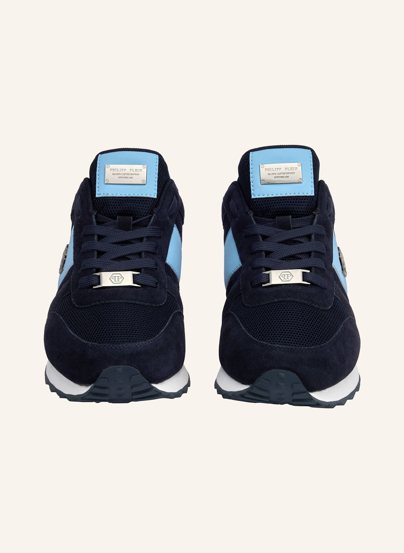 PHILIPP PLEIN Läufer HEXAGON: BLAU