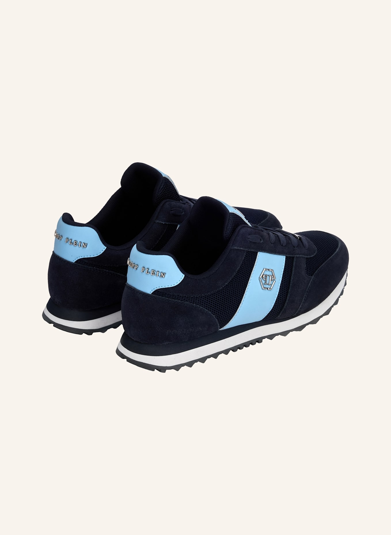 PHILIPP PLEIN Läufer HEXAGON: BLAU
