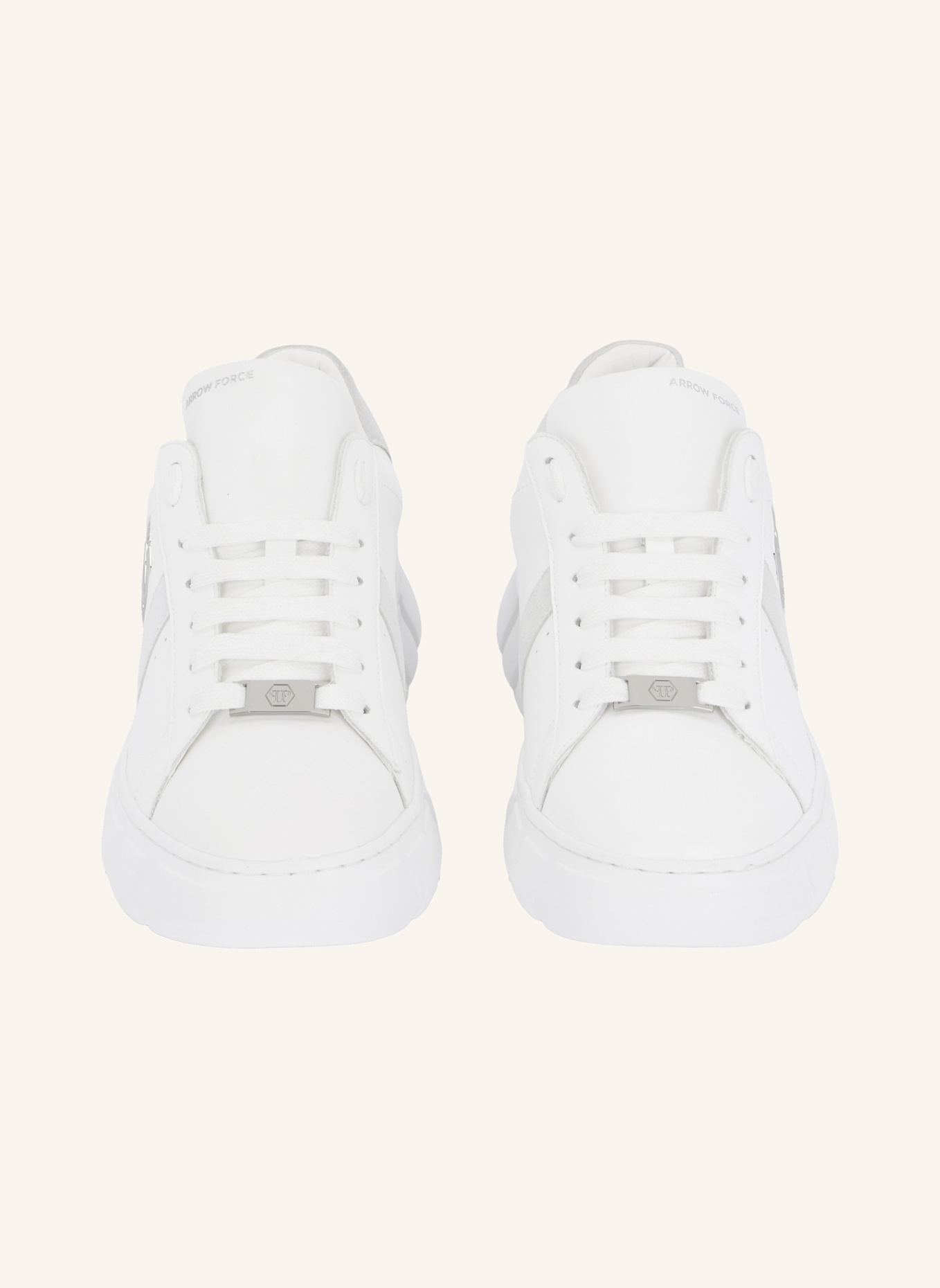 PHILIPP PLEIN Lo-Top Turnschuhe HEXAGON: WEISS