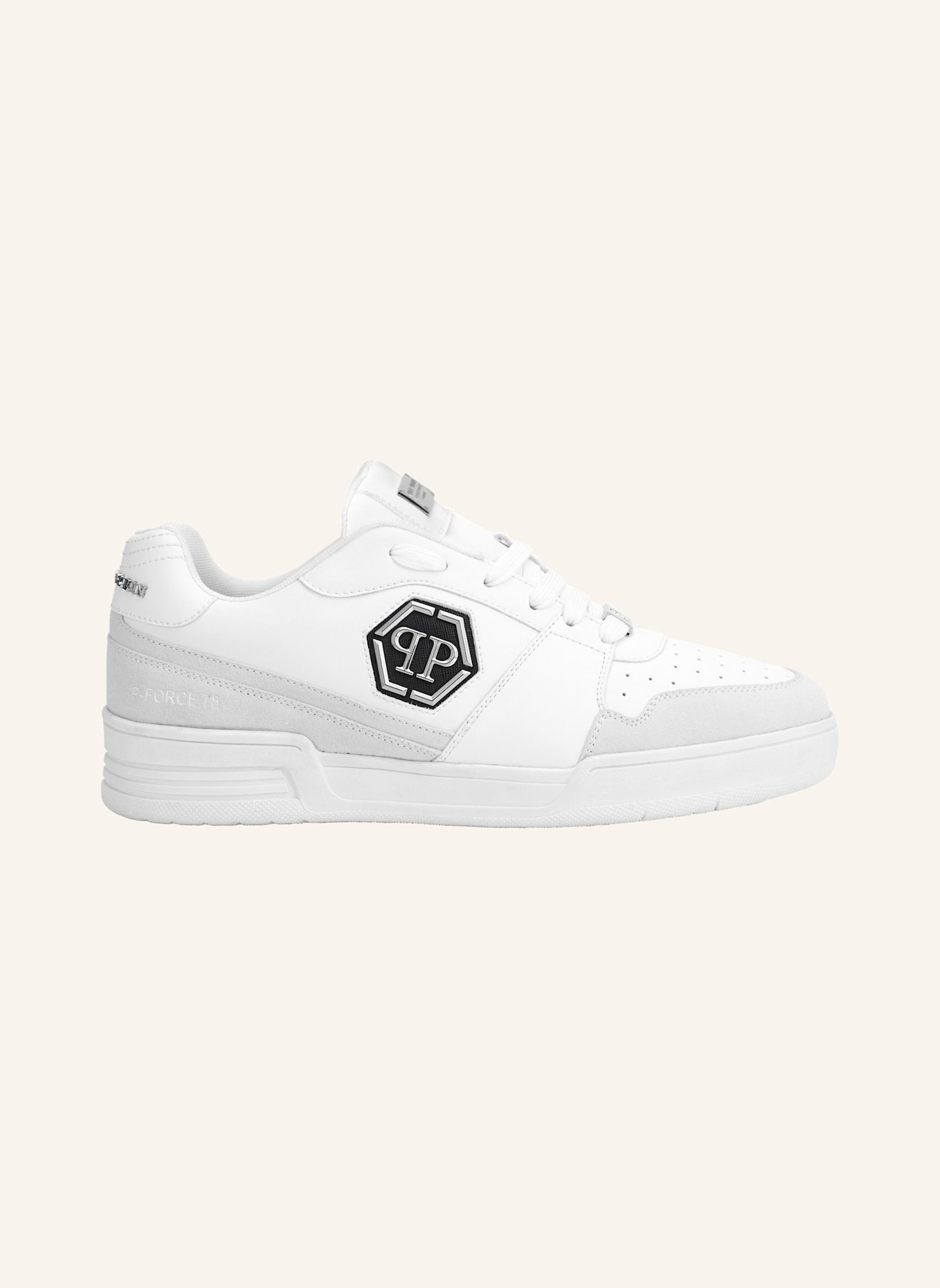 PHILIPP PLEIN Lo-Top Turnschuhe P-FORCE 78: WEISS