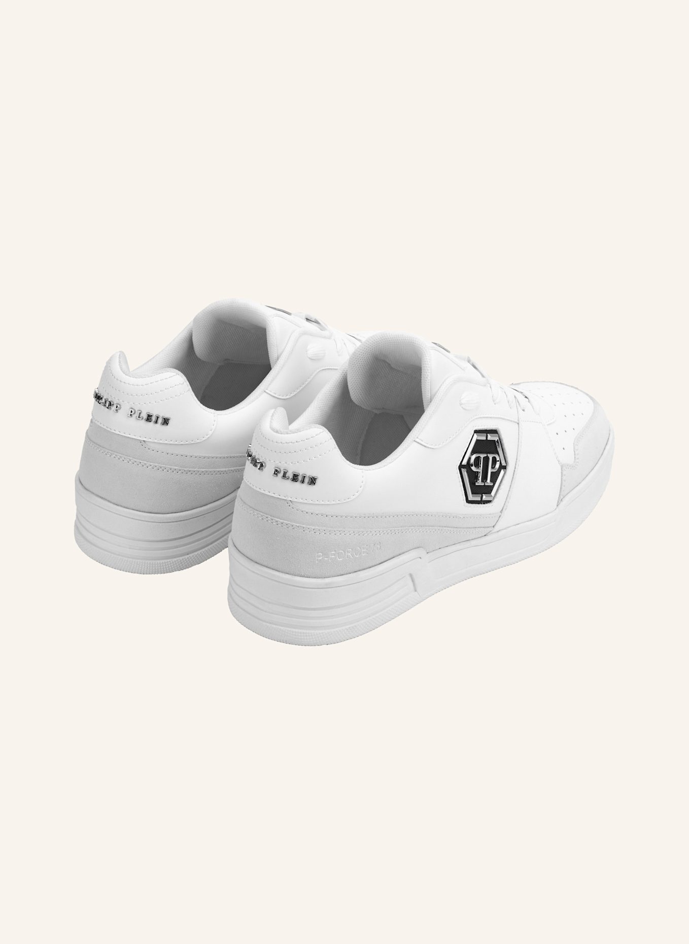 PHILIPP PLEIN Lo-Top Turnschuhe P-FORCE 78: WEISS