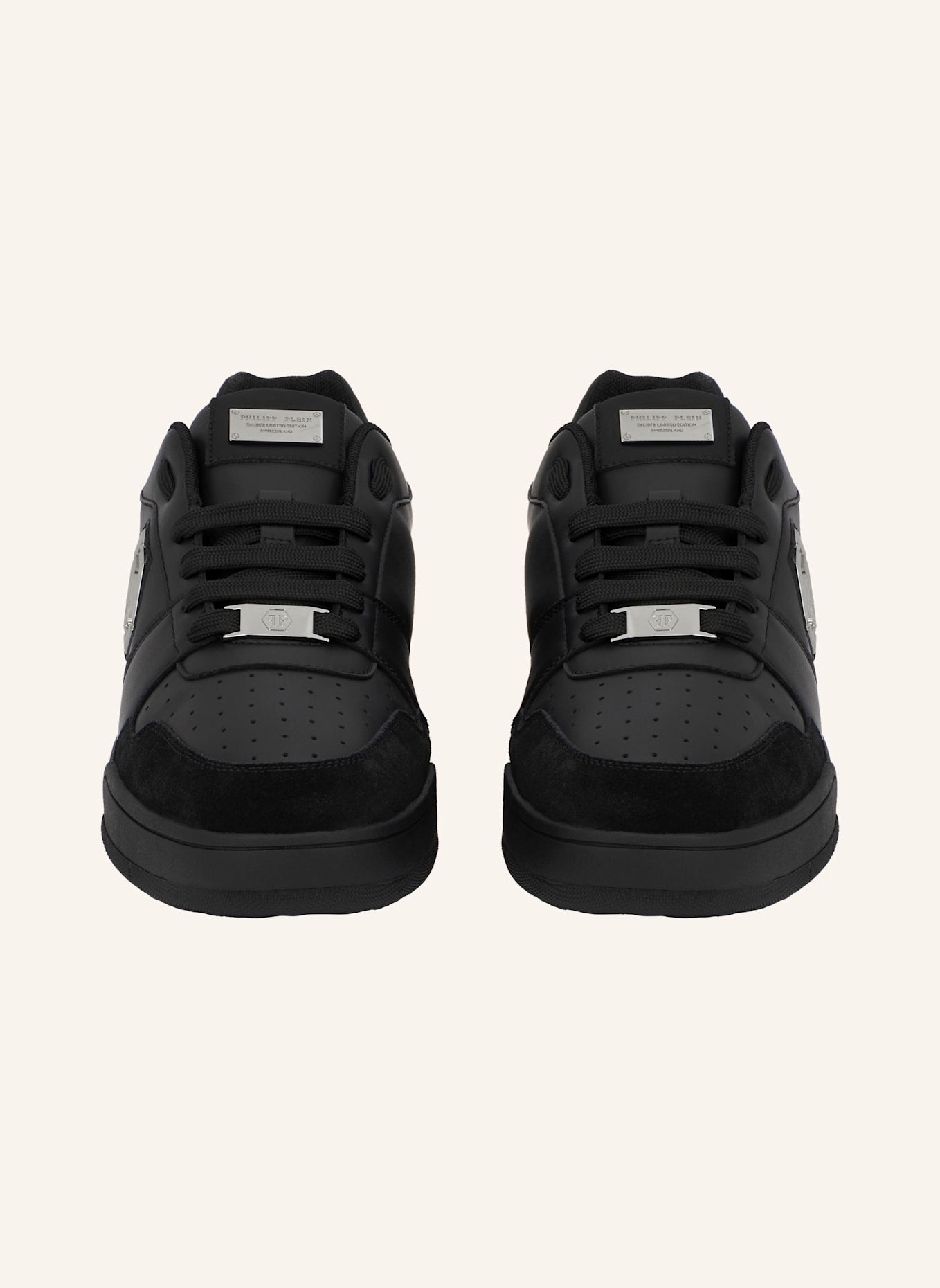PHILIPP PLEIN Lo-Top Turnschuhe P-FORCE 78: SCHWARZ