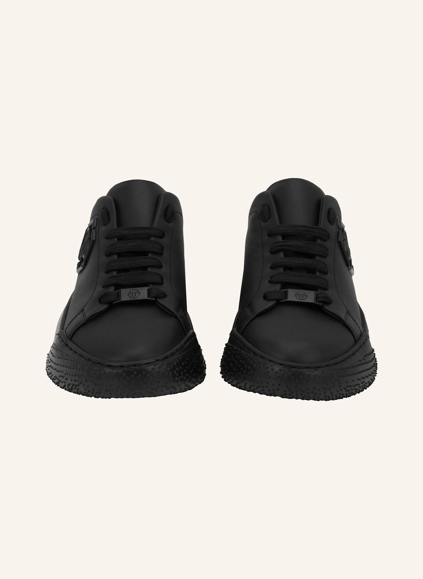 PHILIPP PLEIN Lo-Top Turnschuhe HEXAGON: SCHWARZ