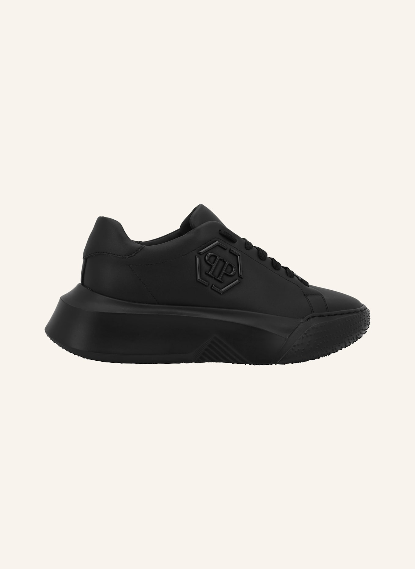 PHILIPP PLEIN Lo-Top Turnschuhe HEXAGON: SCHWARZ