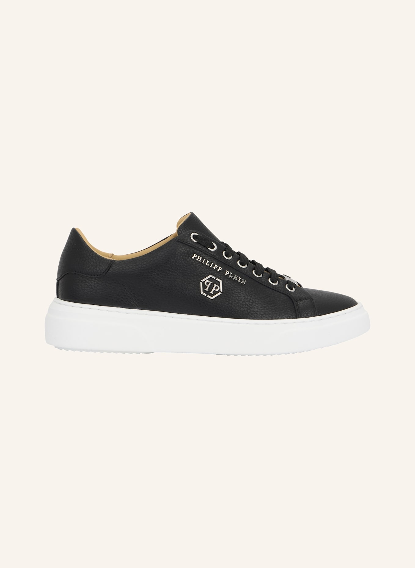 PHILIPP PLEIN Lo-Top Turnschuhe HEXAGON: SCHWARZ