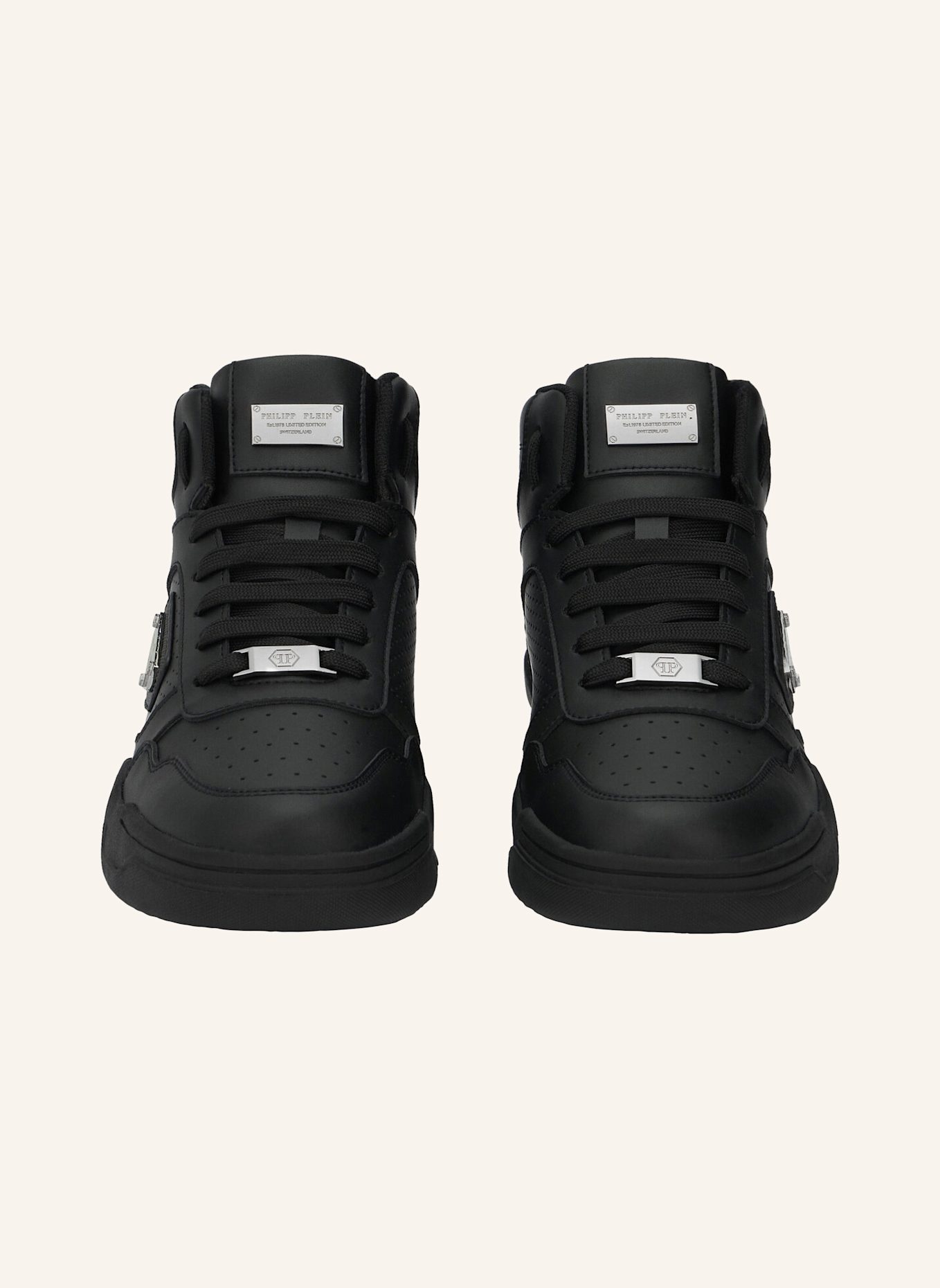 PHILIPP PLEIN Mid-Top Turnschuhe STREET: SCHWARZ