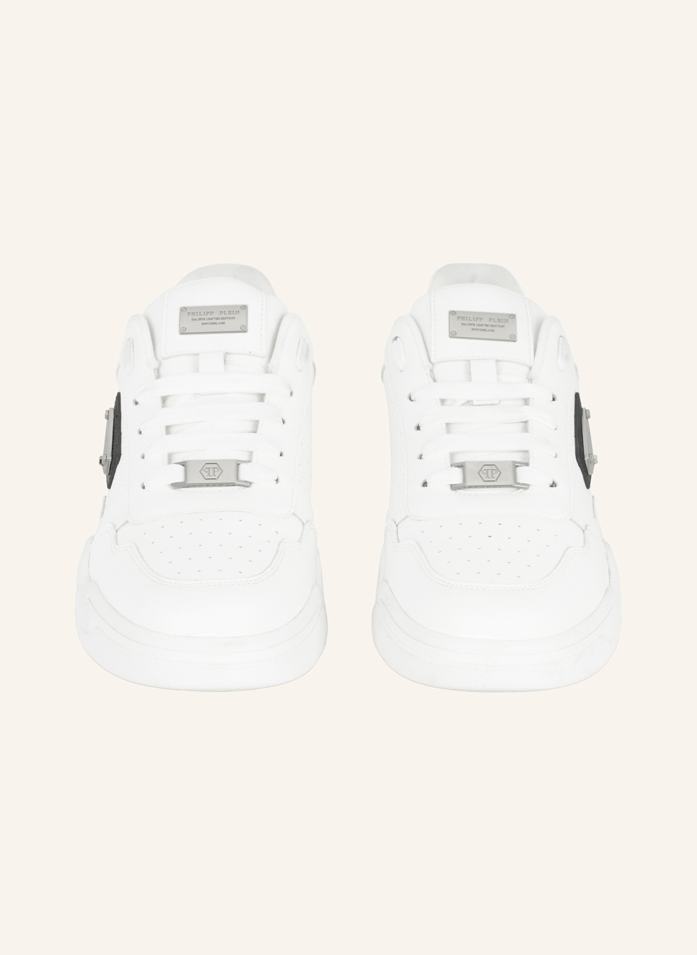 PHILIPP PLEIN Lo-Top Turnschuhe STREET: WEISS