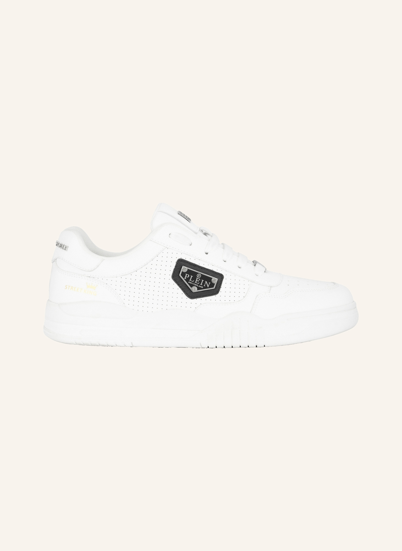 PHILIPP PLEIN Lo-Top Turnschuhe STREET: WEISS